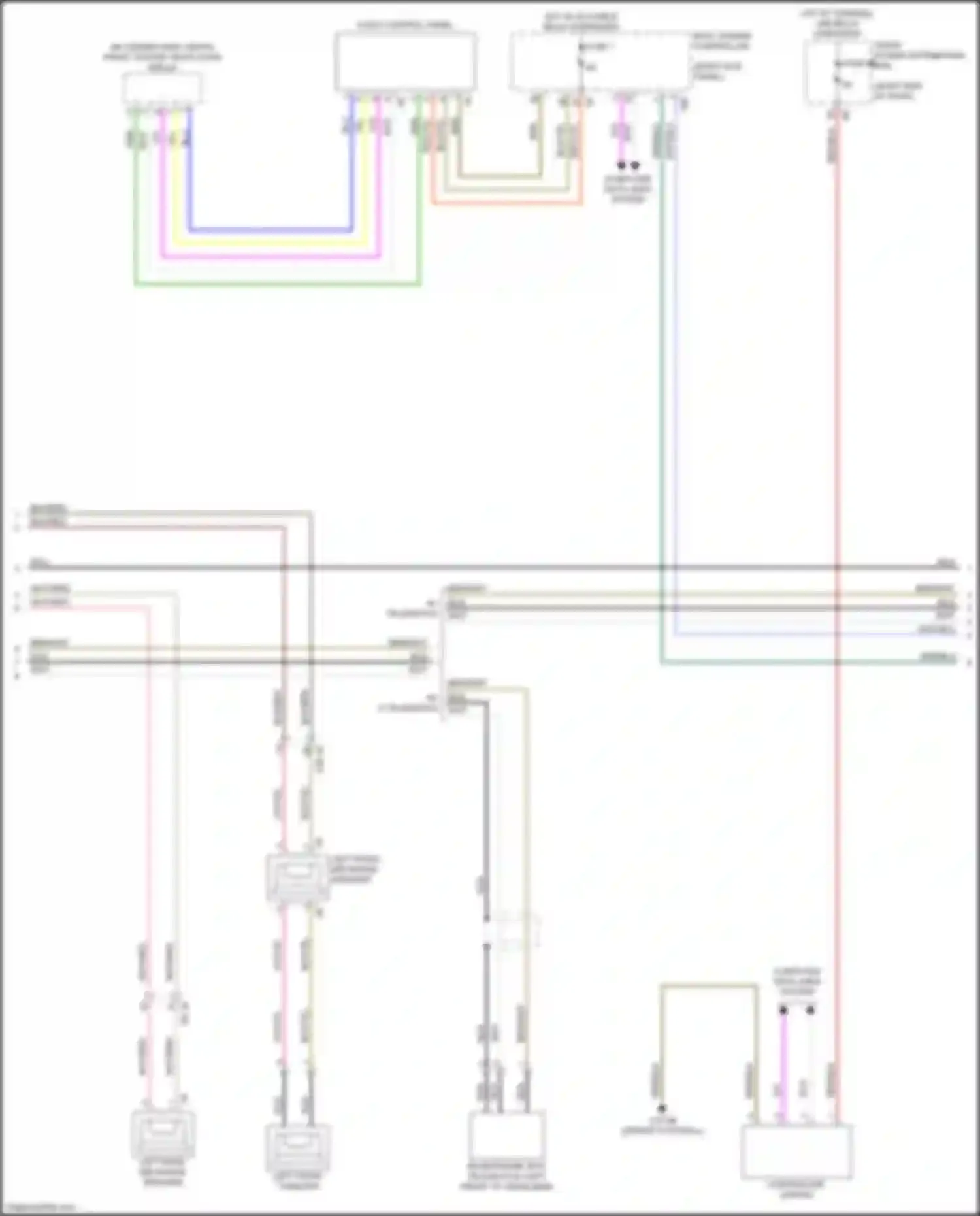Wiring diagram left front tweeter for BMW 2 series Gran Coupe F44 (2019-2024) (2 of 6)