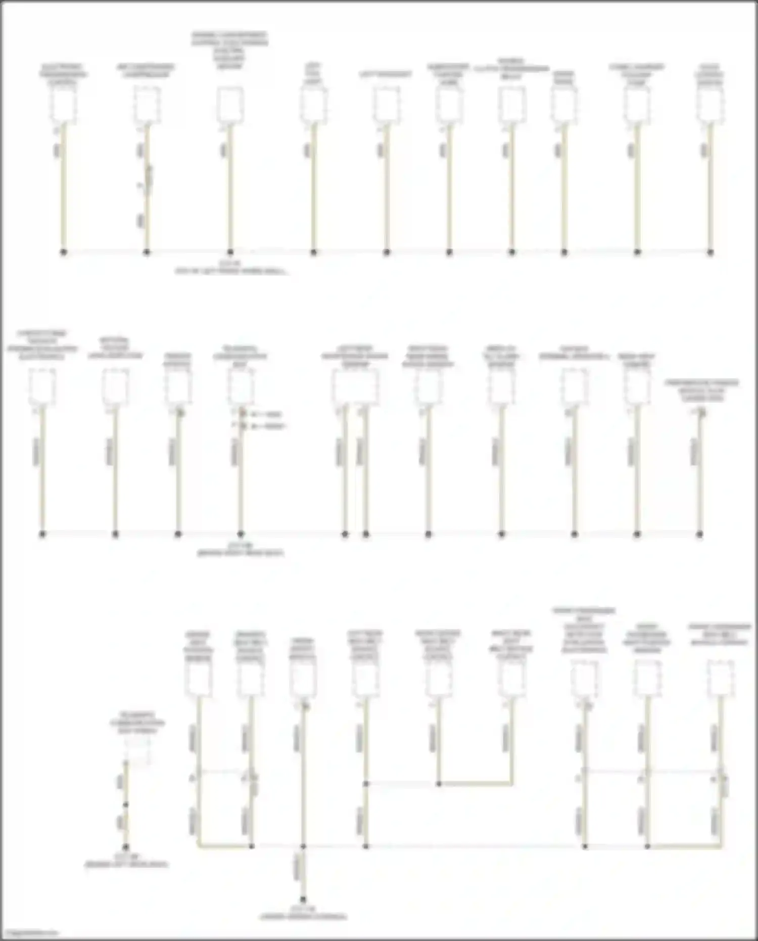 Wiring diagram left rear near range radar sensor for BMW 2 series Gran Coupe F44 (2019-2024) (1 of 2)