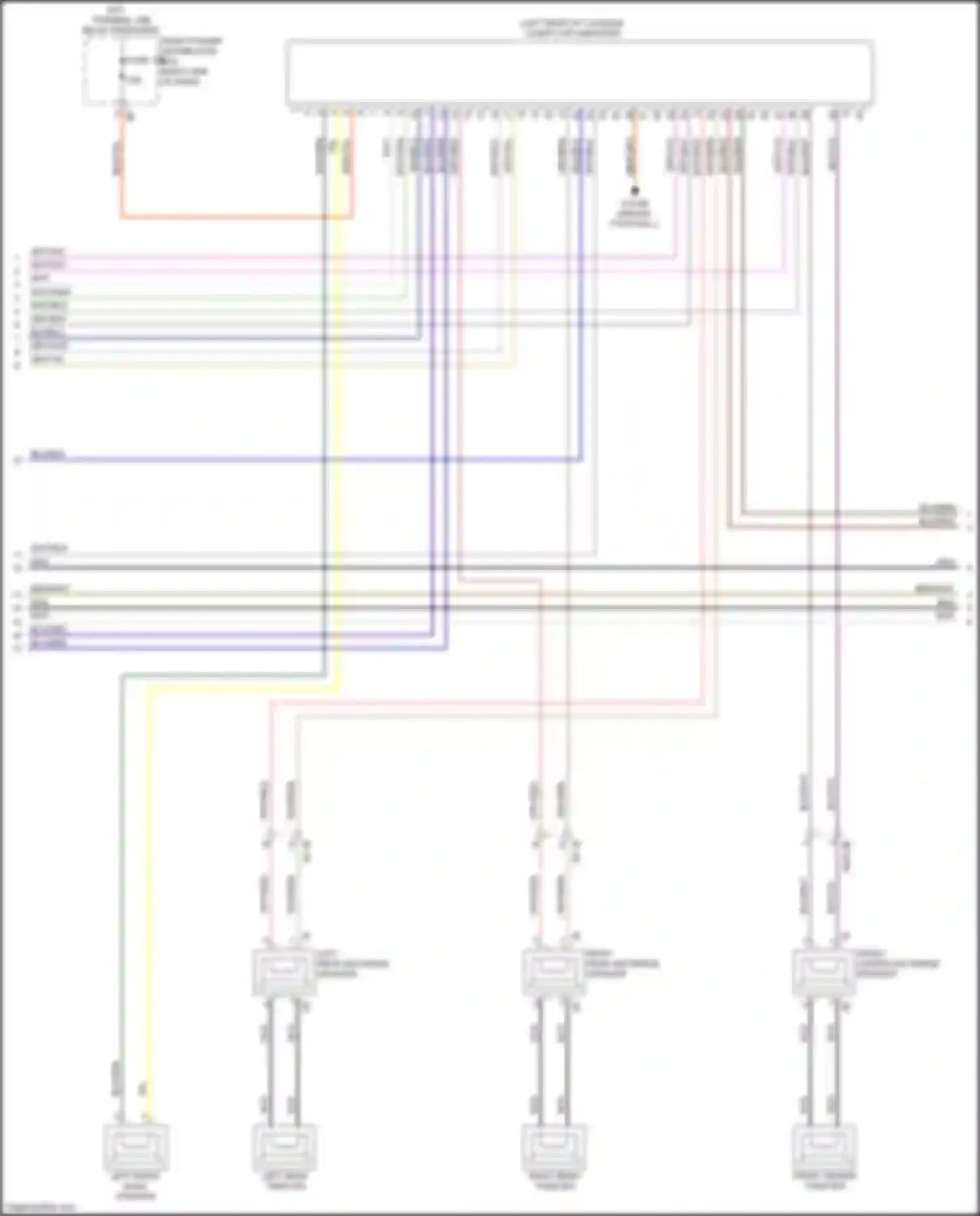 Wiring diagram left rear tweeter for BMW 2 series Gran Coupe F44 (2019-2024) (1 of 4)