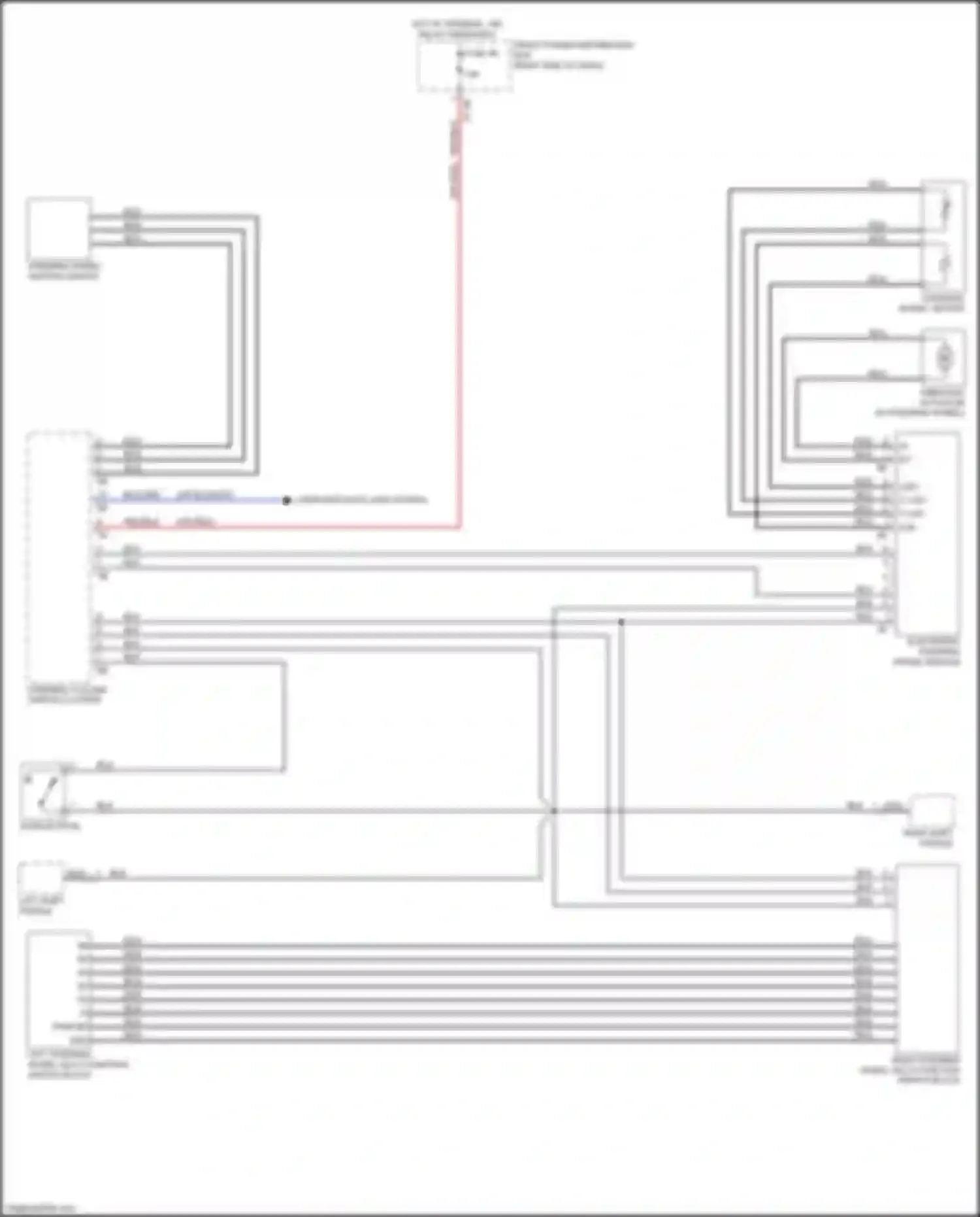 Wiring diagram left shift paddle for BMW 2 series Gran Coupe F44 (2019-2024) (1 of 2)