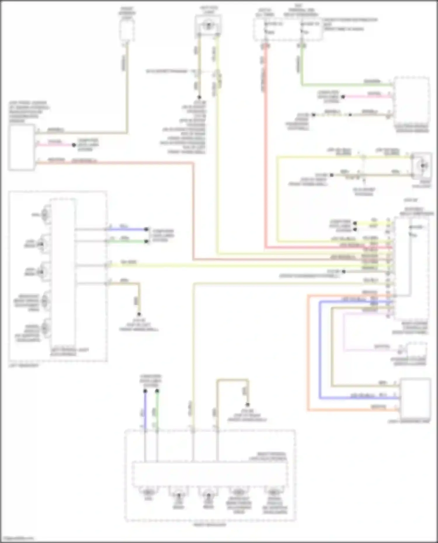 Wiring diagram light operating unit for BMW 2 series Gran Coupe F44 (2019-2024) (4 of 6)