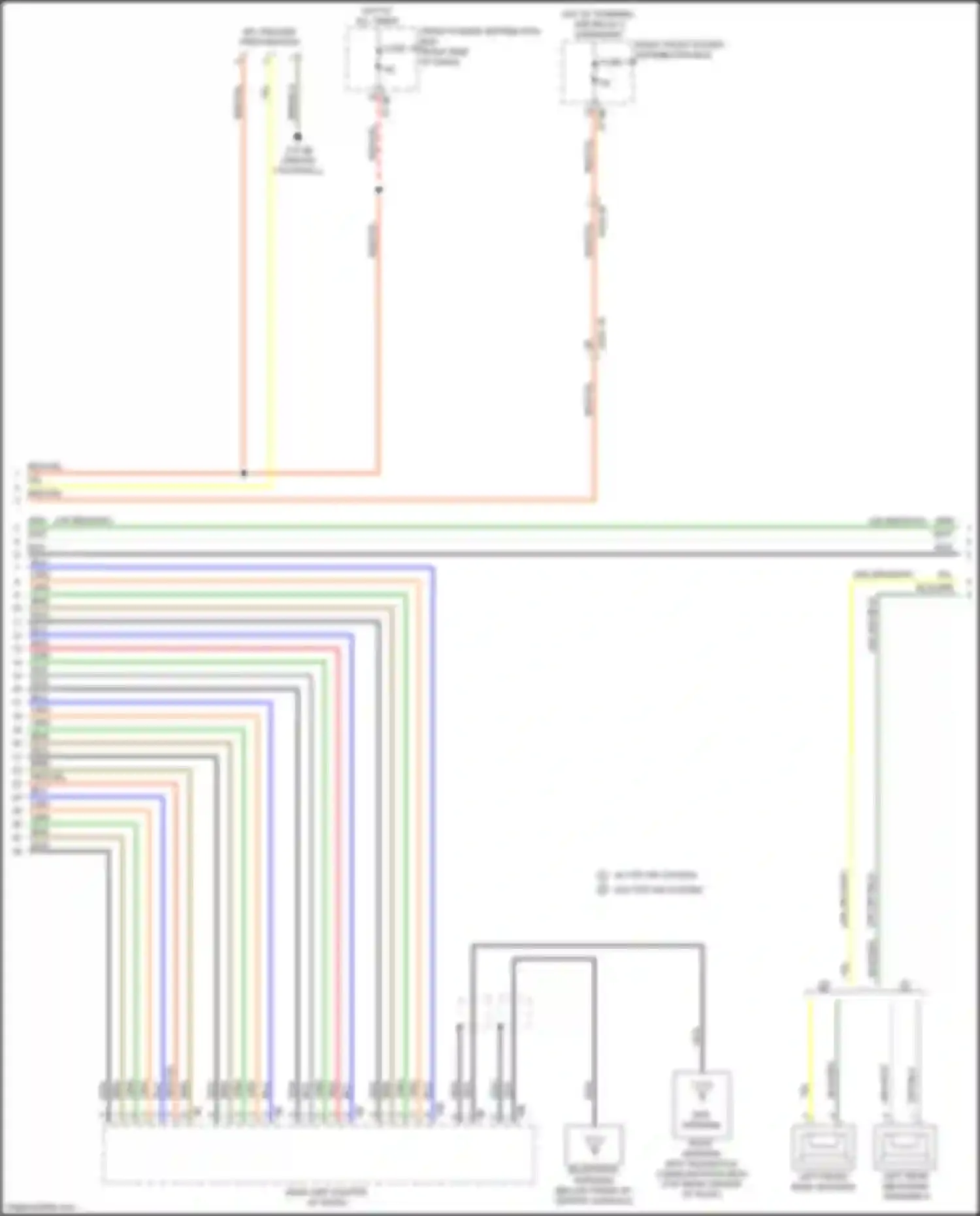 Wiring diagram right front power distribution box for BMW 2 series Gran Coupe F44 (2019-2024) (1 of 3)