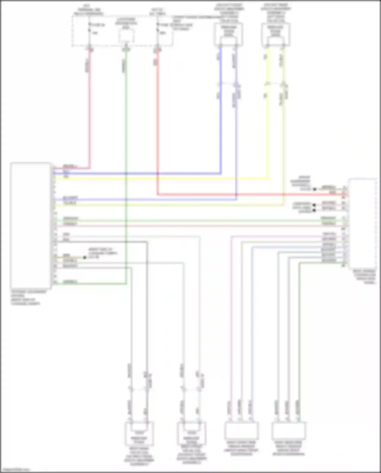 Wiring diagram right front ride height sensor for BMW 2 series Gran Coupe F44 (2019-2024) (1 of 1)