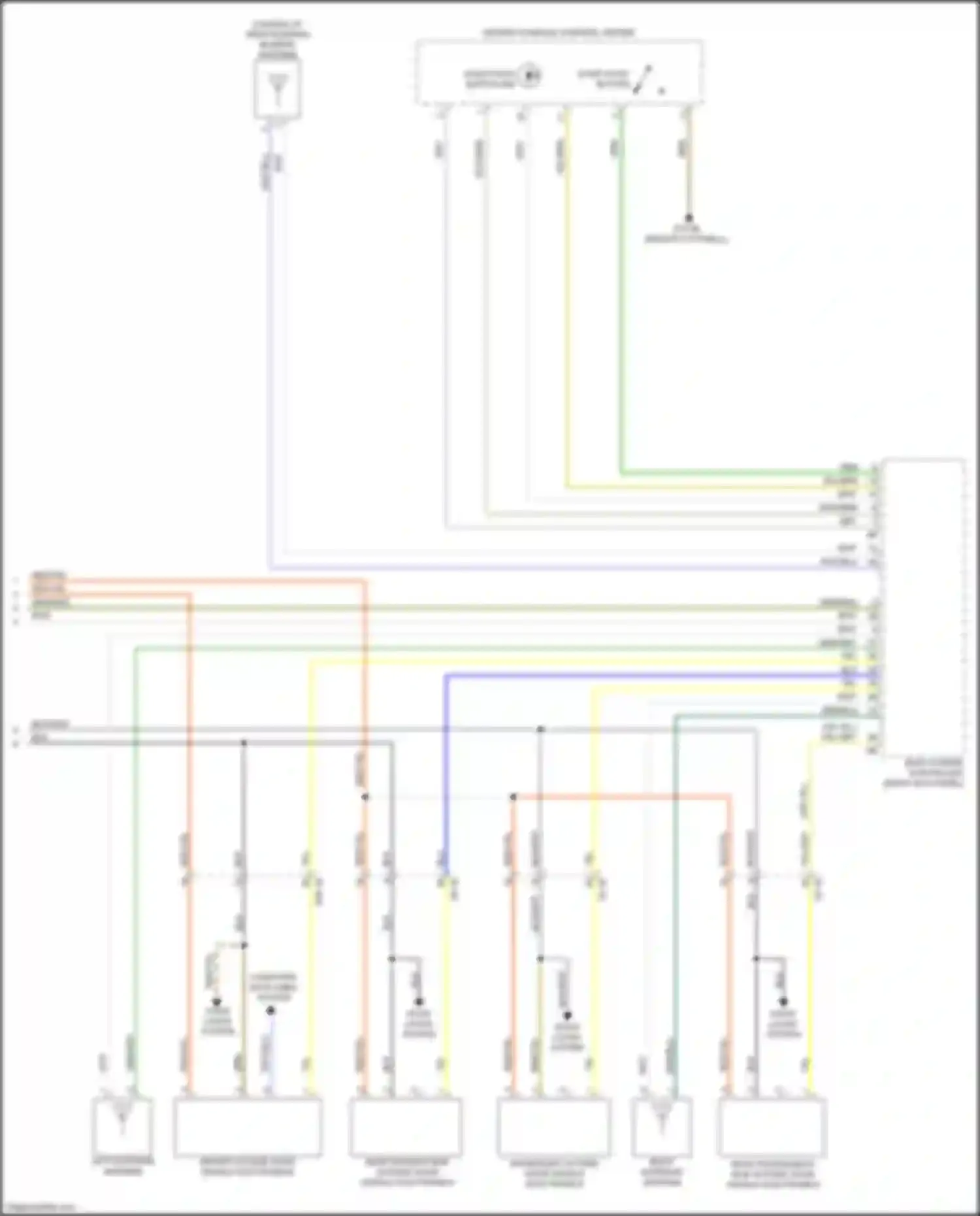 Wiring diagram start stop button ind for BMW 2 series Gran Coupe F44 (2019-2024) (1 of 1)