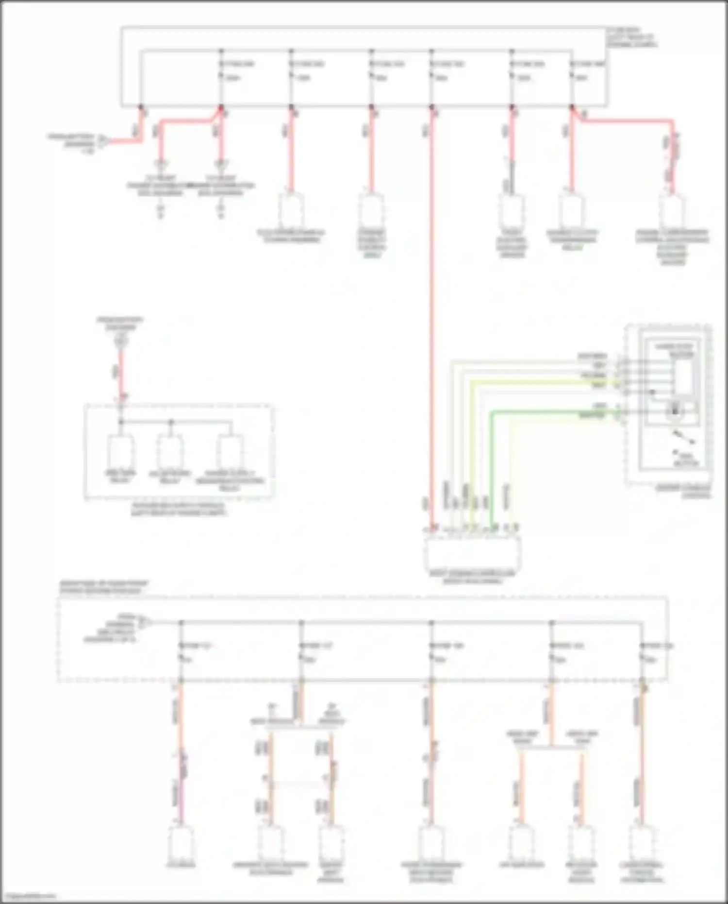 Wiring diagram start-stop button for BMW 2 series Gran Coupe F44 (2019-2024) (2 of 3)