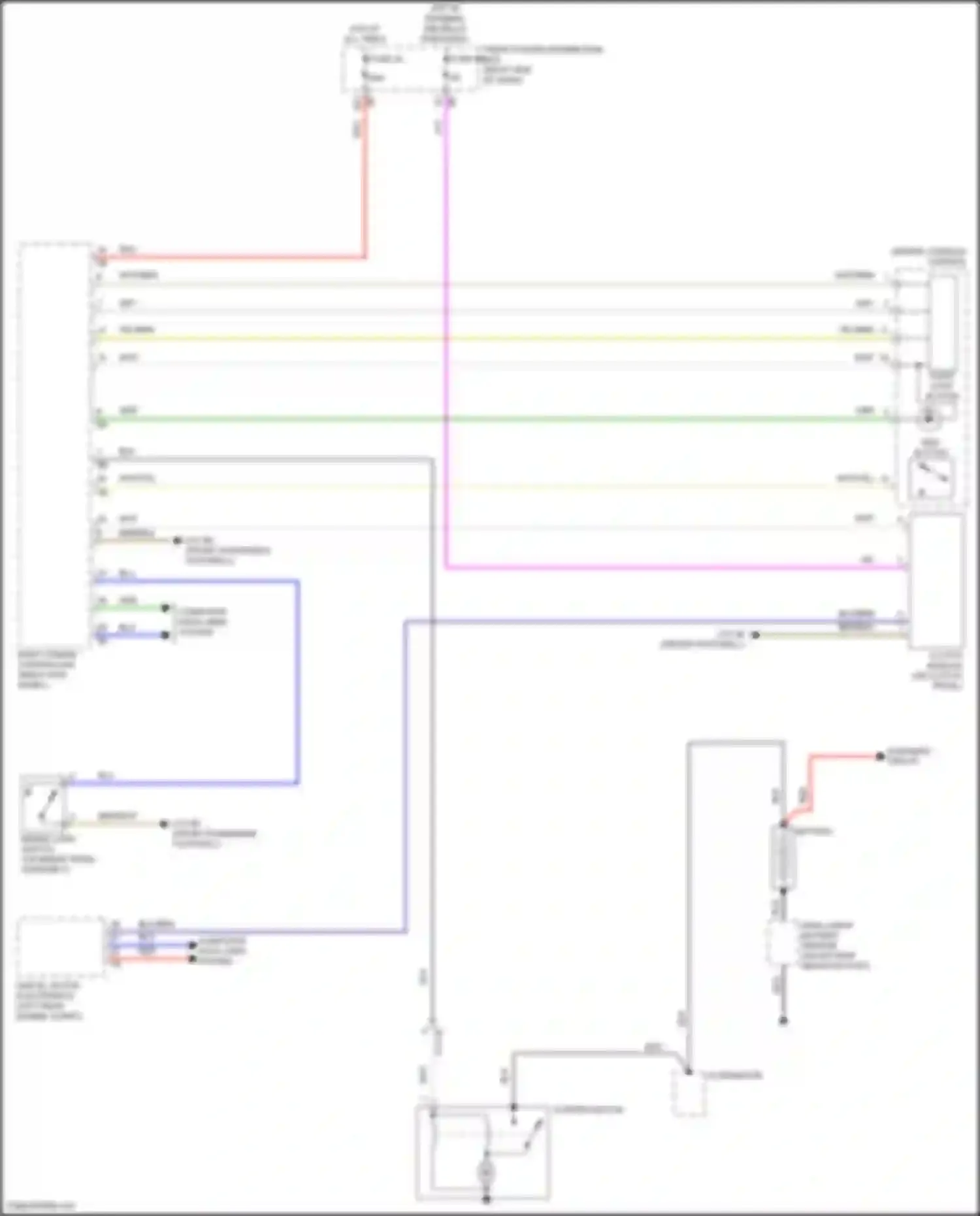 Wiring diagram start-stop button for BMW 2 series Gran Coupe F44 (2019-2024) (3 of 3)