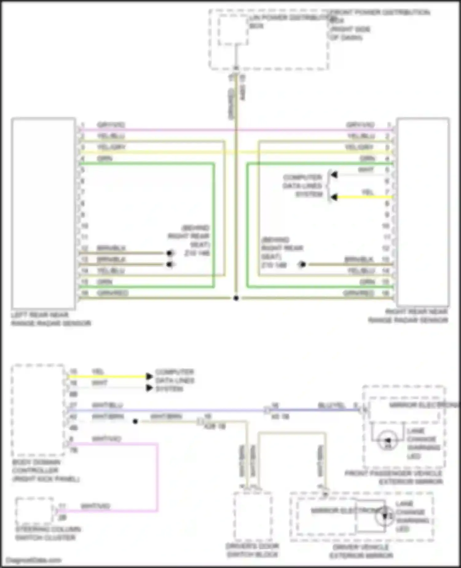Wiring diagram steering column switch cluster for BMW 2 series Gran Coupe F44 (2019-2024) (11 of 12)
