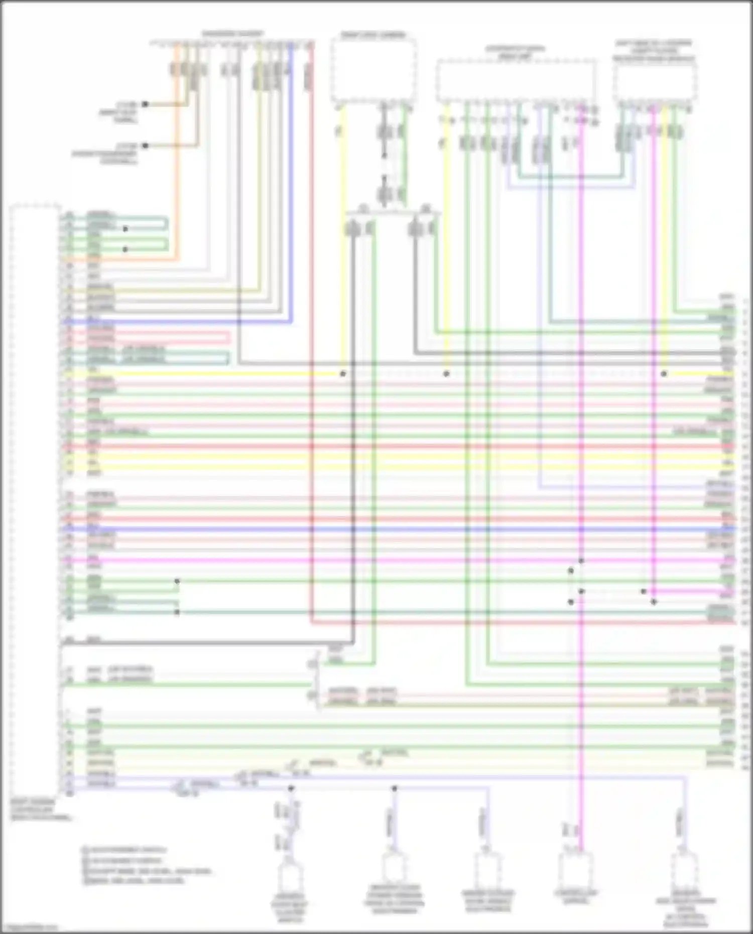 Wiring diagram w/o ethernet switch for BMW 2 series Gran Coupe F44 (2019-2024) (1 of 4)