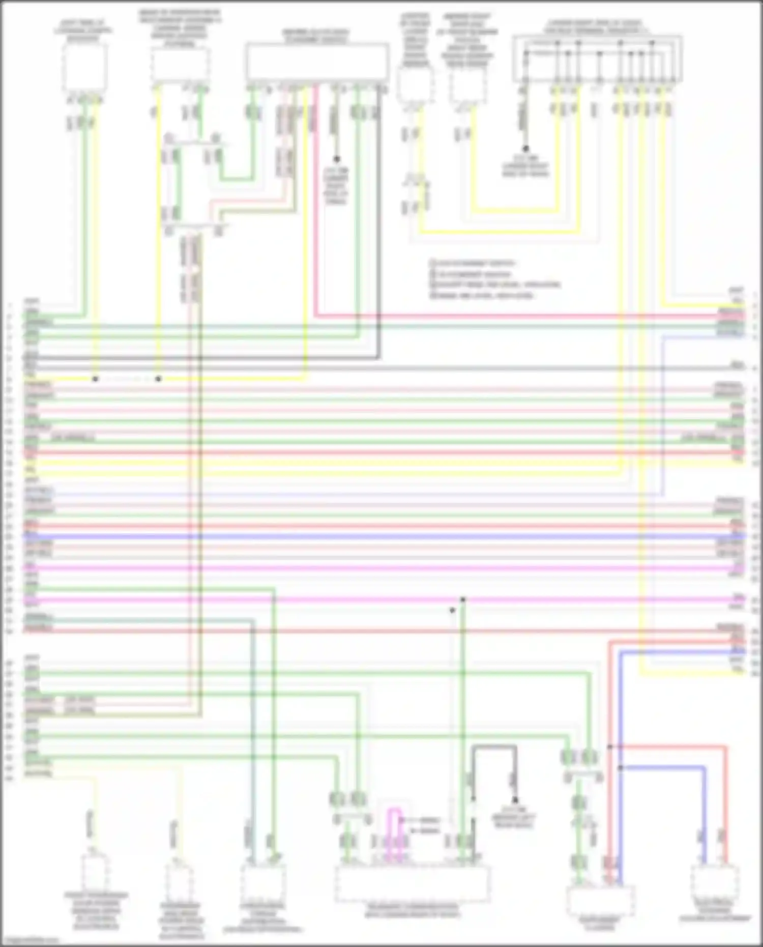 Wiring diagram w/o ethernet switch for BMW 2 series Gran Coupe F44 (2019-2024) (2 of 4)