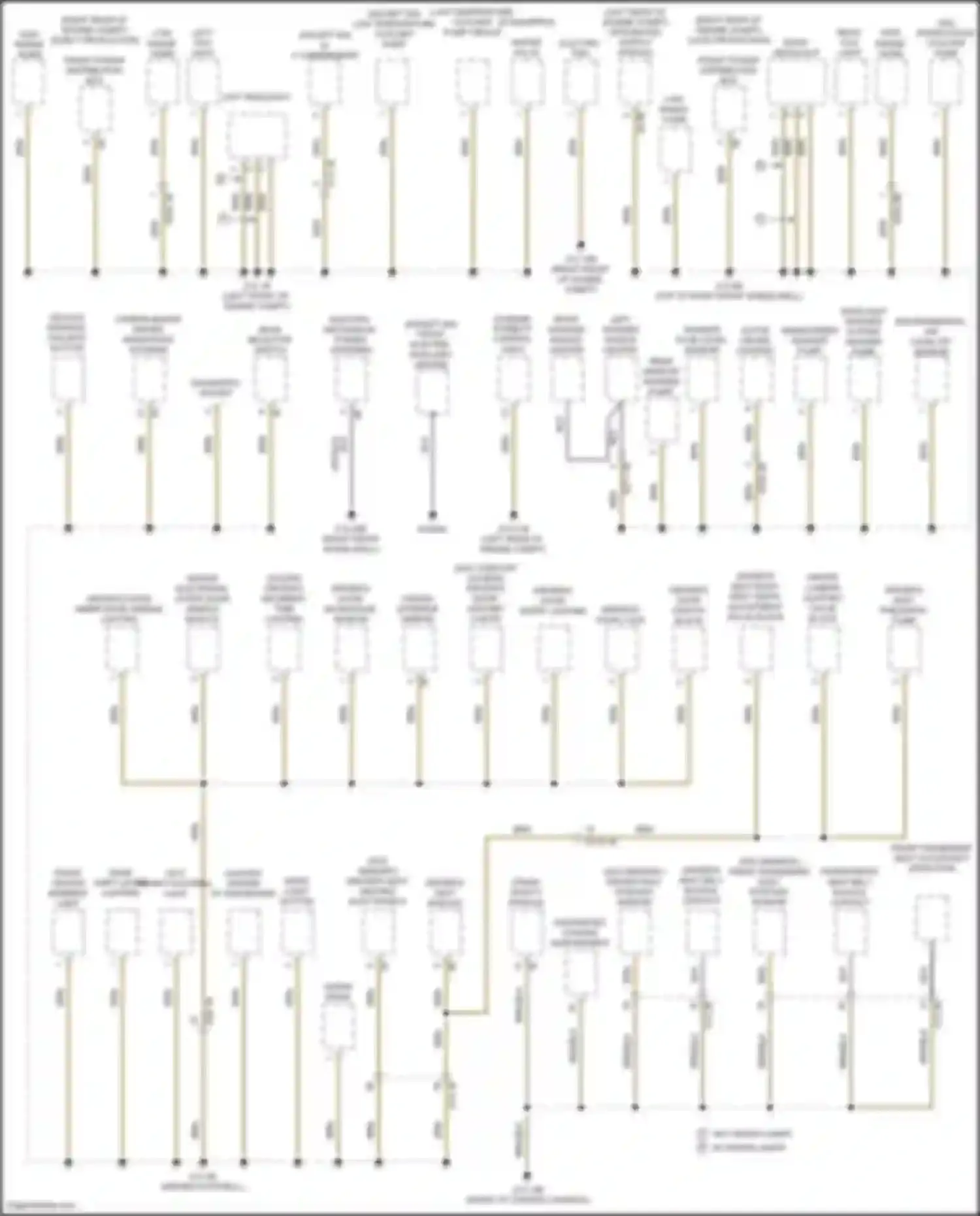 2 series BMW F22/F23 facelift (2017-2021): Ground distribution circuit (1 of 3)
