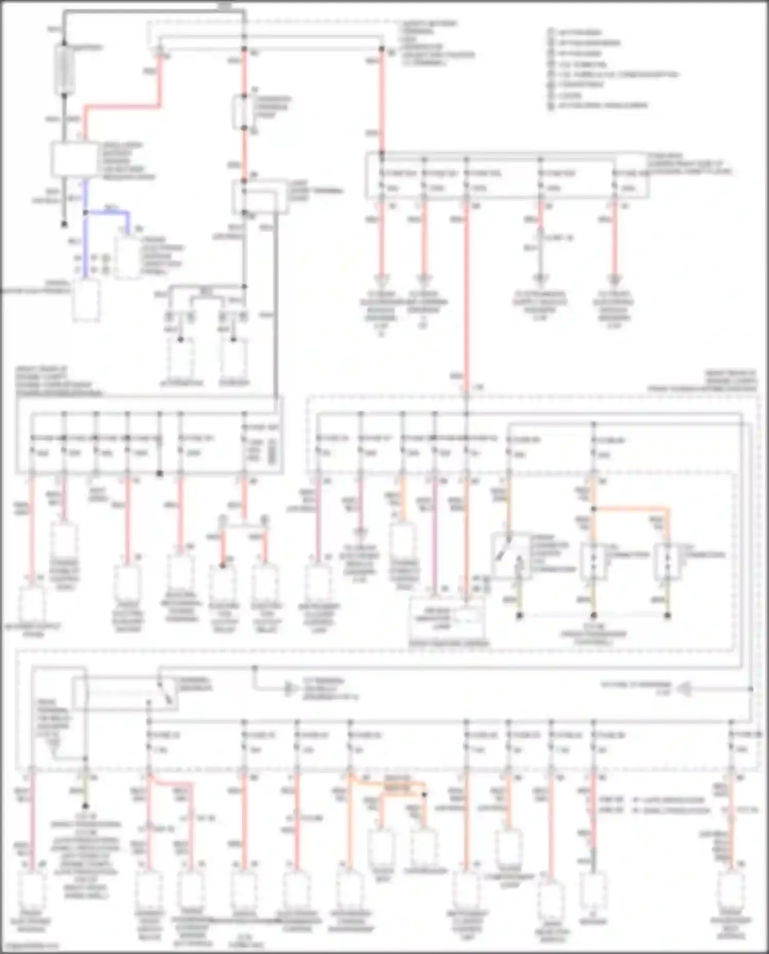 2 series BMW F22/F23 facelift (2017-2021): Power distribution circuit (1 of 4)