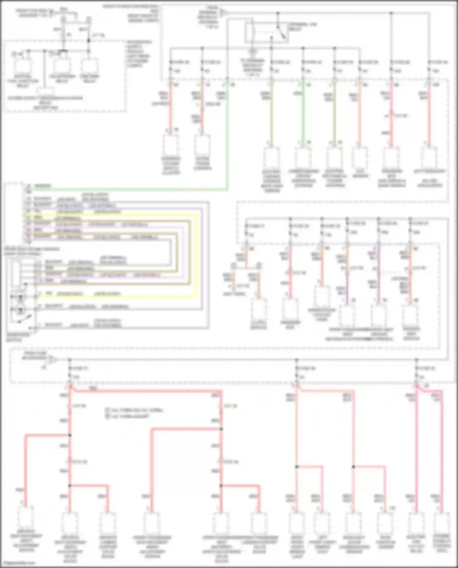 2 series BMW F22/F23 facelift (2017-2021): Power distribution circuit (2 of 4)