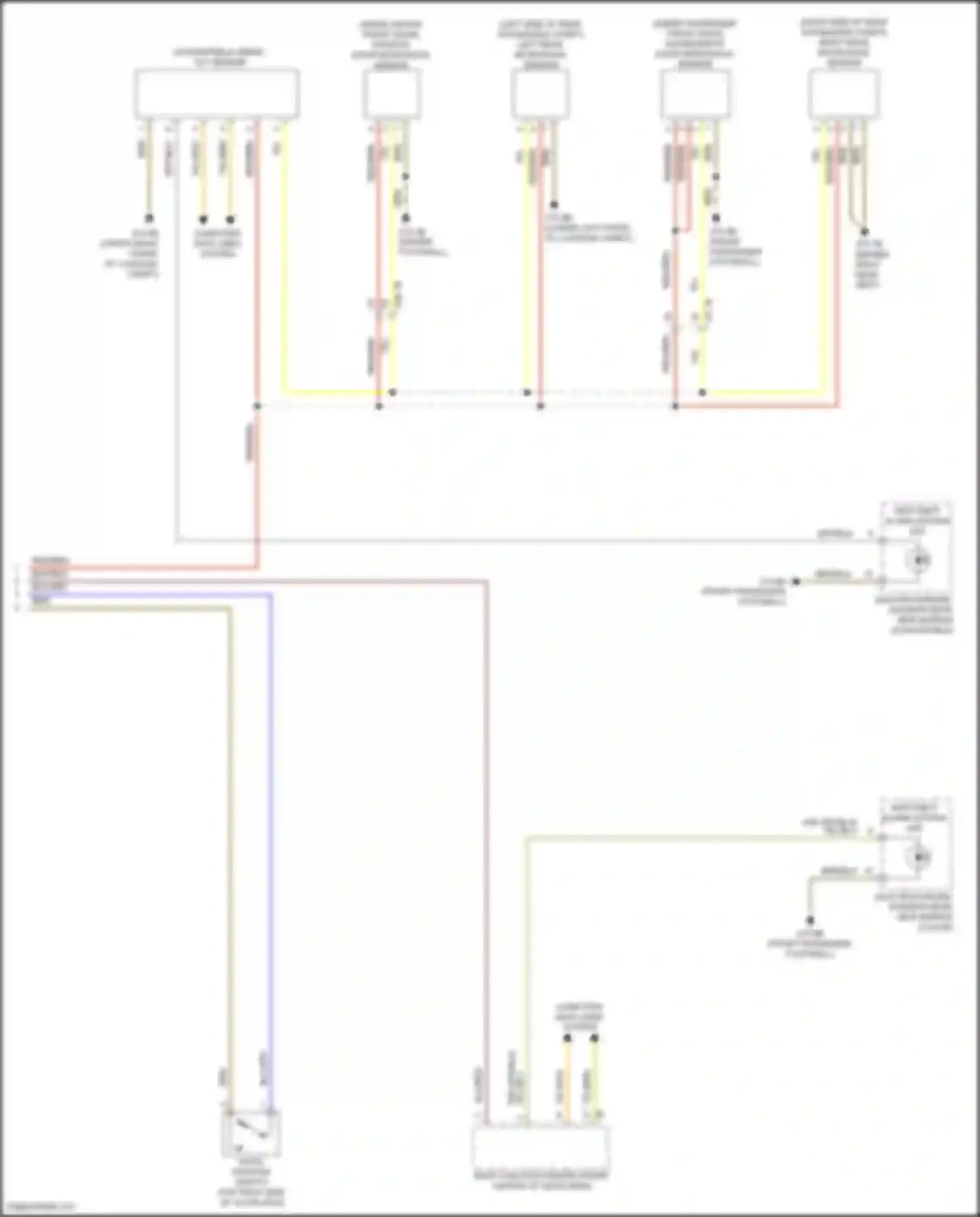 2 series BMW F22/F23 facelift (2017-2021): Power door locks circuit (3 of 3)