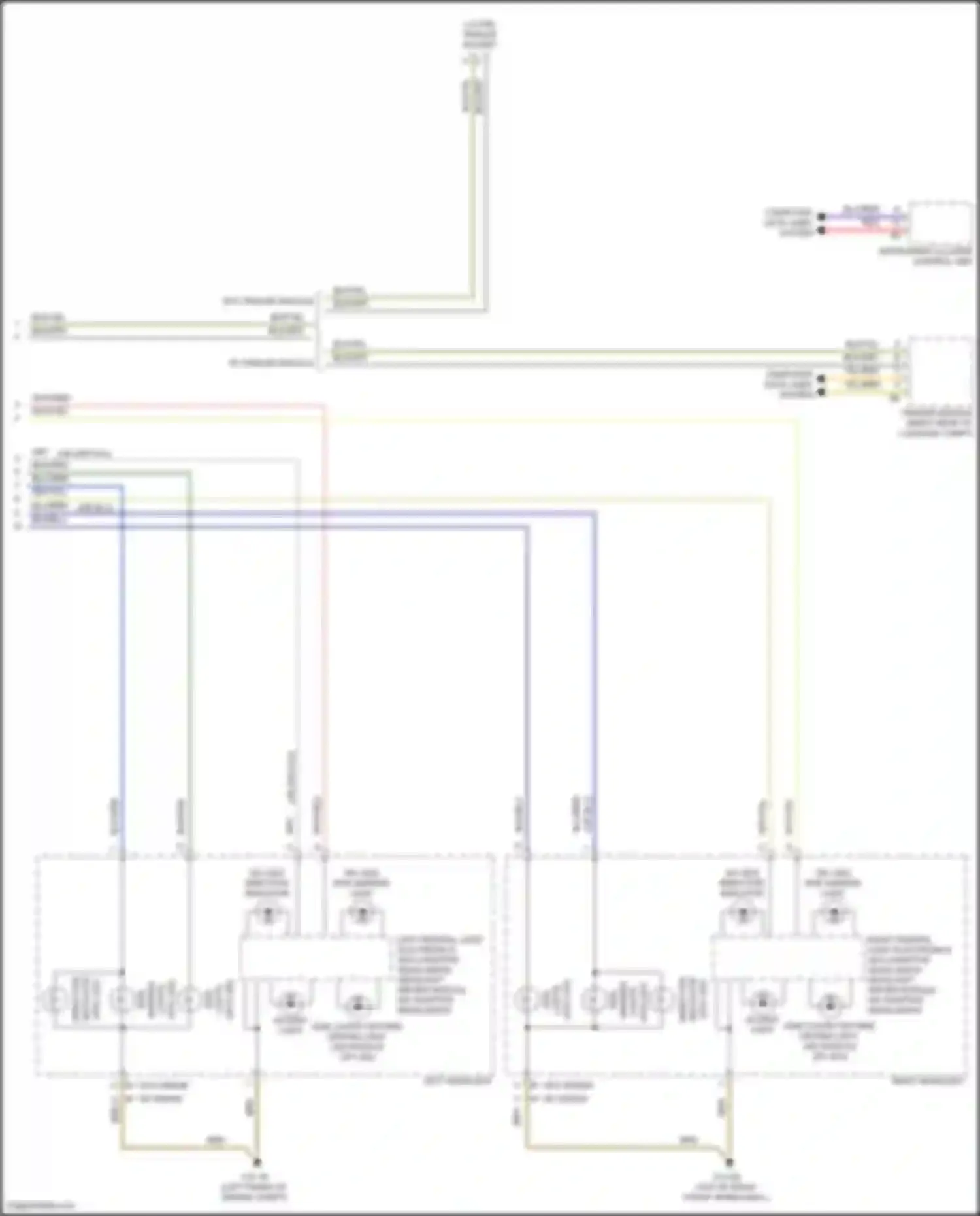 Wiring diagram computer data lines system for BMW 2 series F22/F23 facelift (2017-2021)