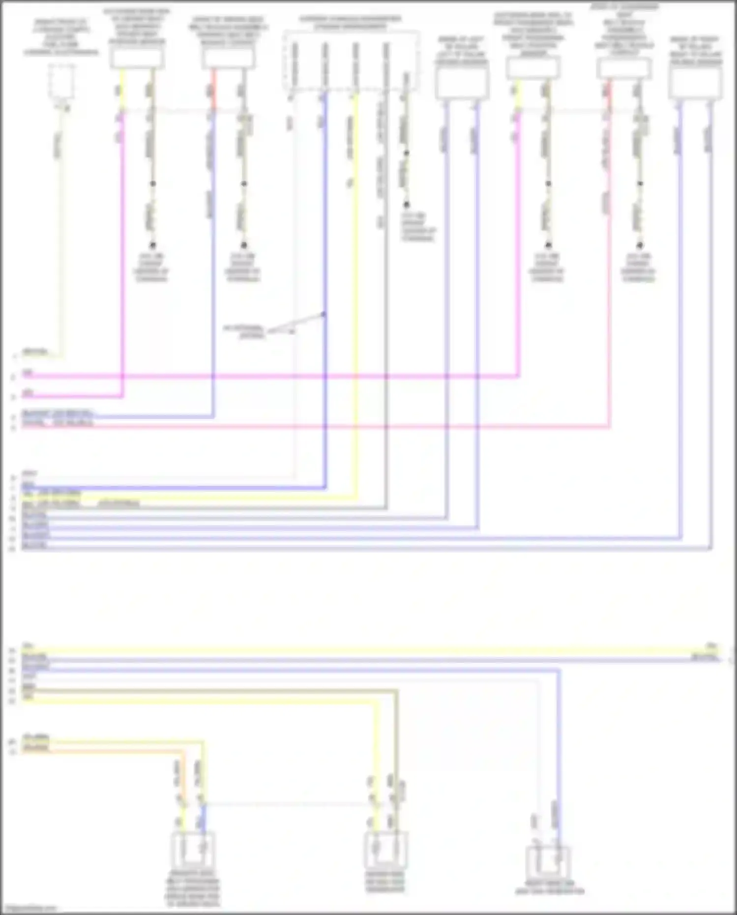 Wiring diagram w/o memory for BMW 2 series F22/F23 facelift (2017-2021)