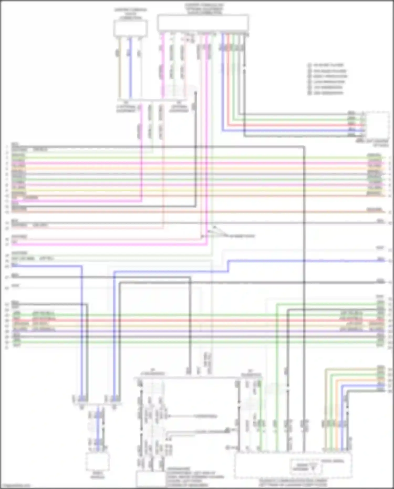Wiring diagram aux-in connection for BMW 2 series F22/F23 facelift (2017-2021)