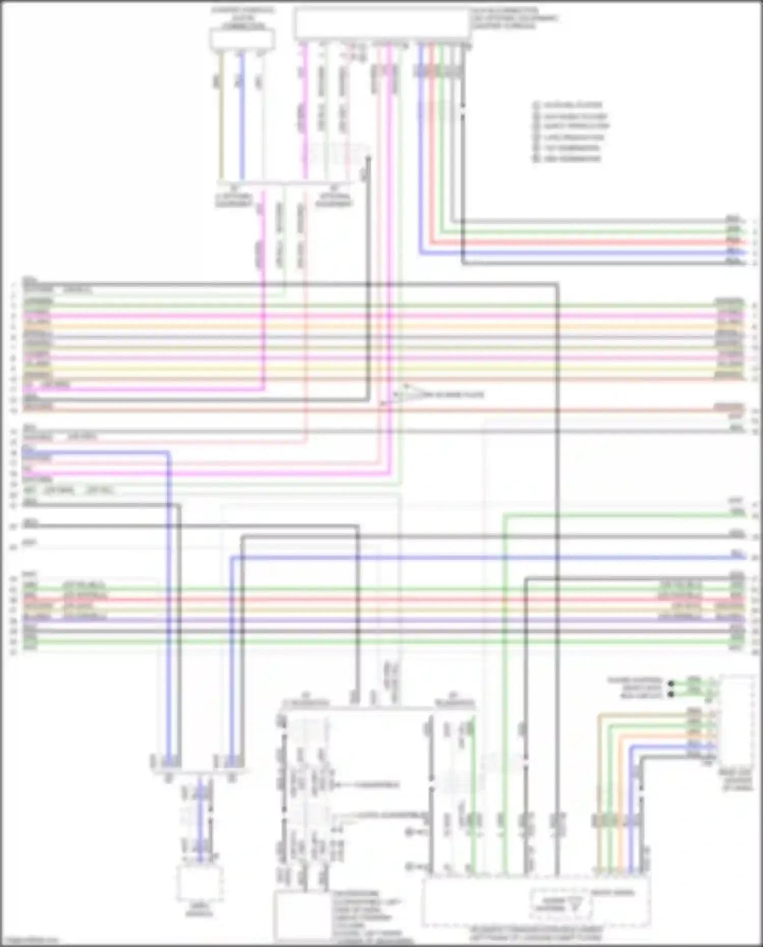 Wiring diagram most data bus circuit for BMW 2 series F22/F23 facelift (2017-2021)