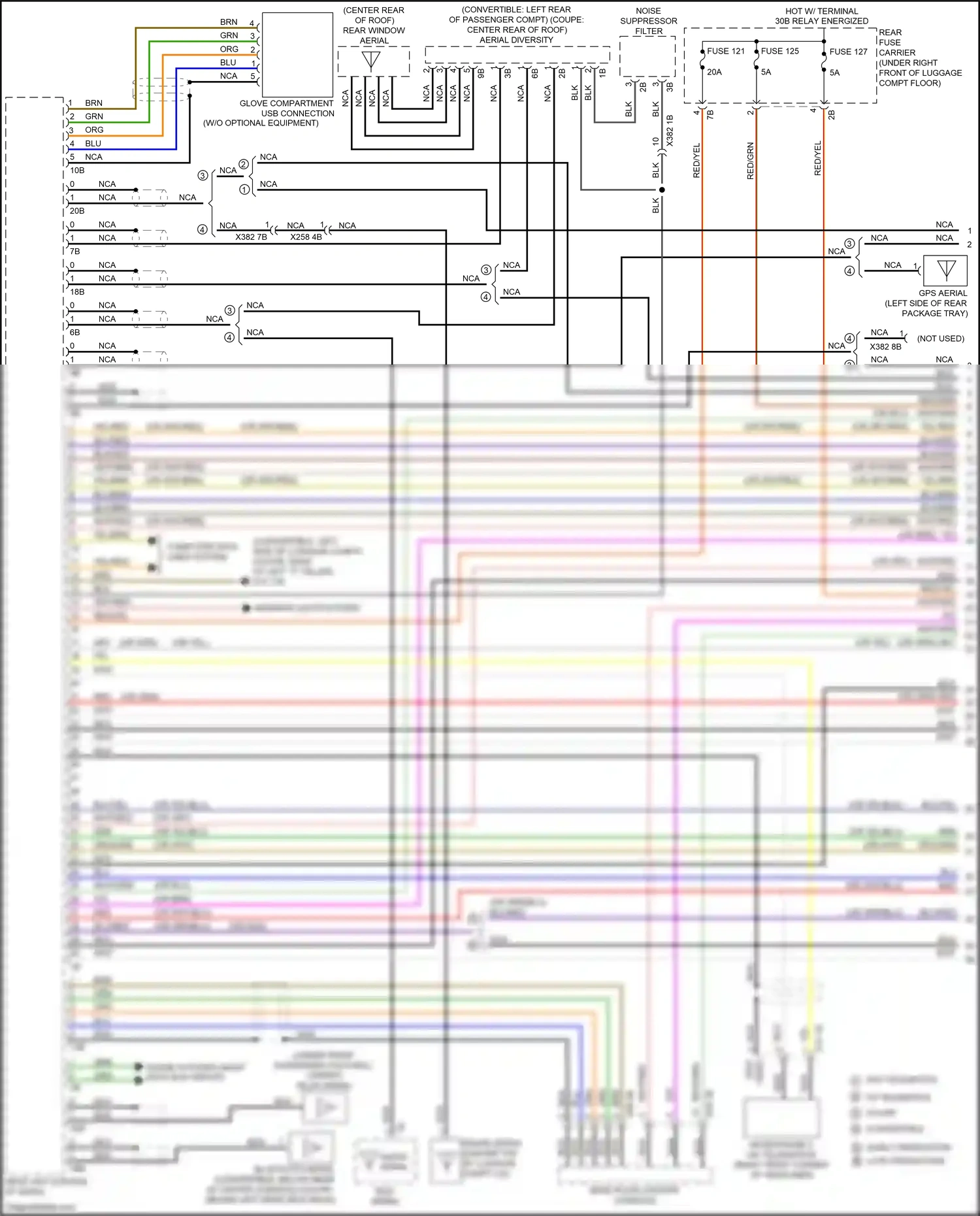 BMW 2 series F22/F23 facelift (2017-2021) computer data lines system wiring diagram  (67 of 82)