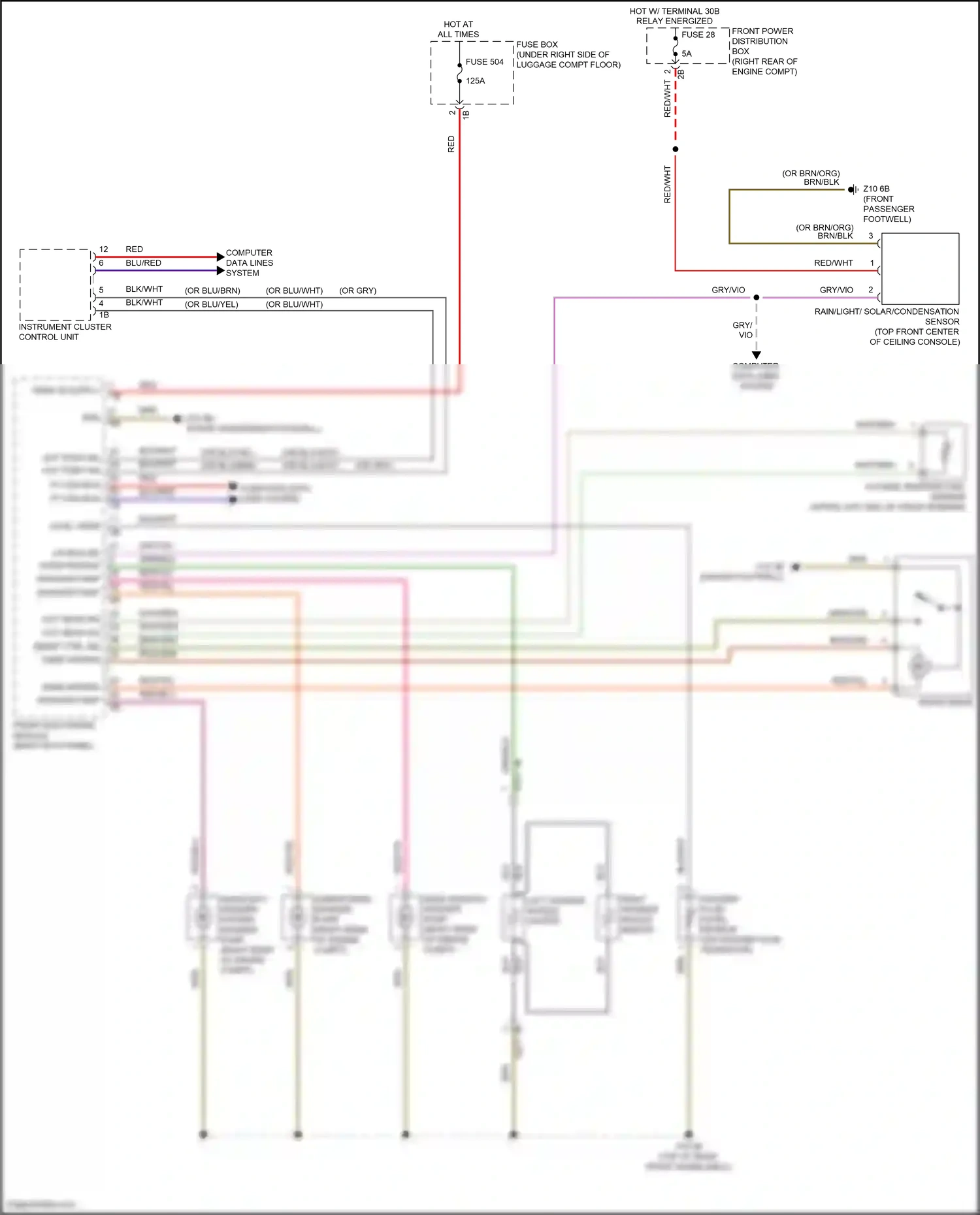 BMW 2 series F22/F23 facelift (2017-2021) computer data lines system wiring diagram  (78 of 82)