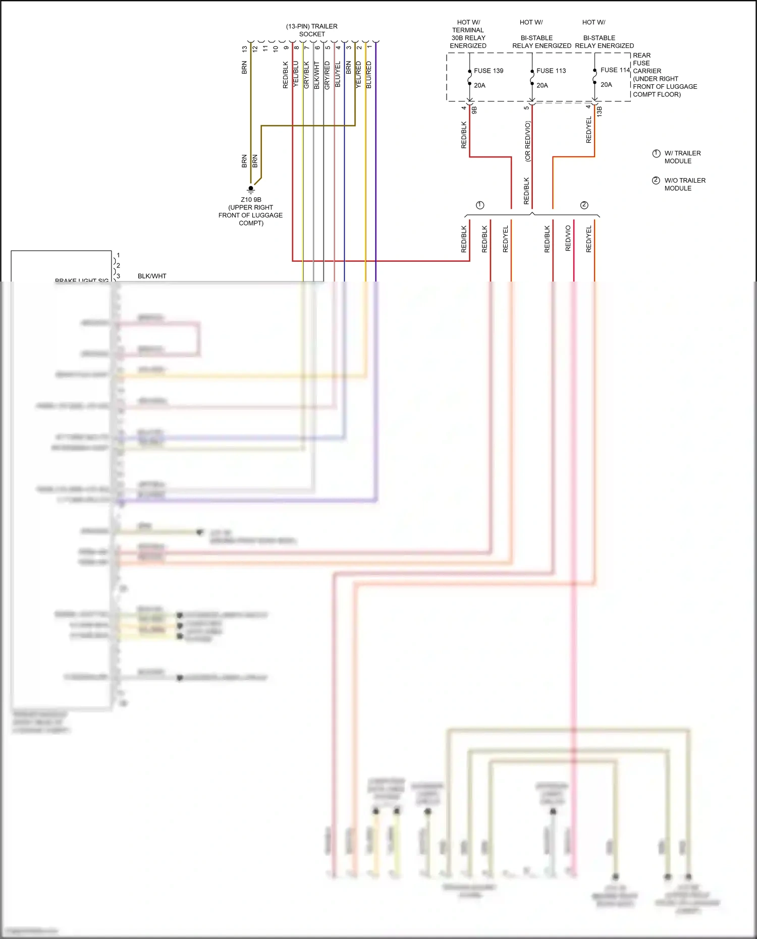 BMW 2 series F22/F23 facelift (2017-2021) computer data lines system wiring diagram  (10 of 82)