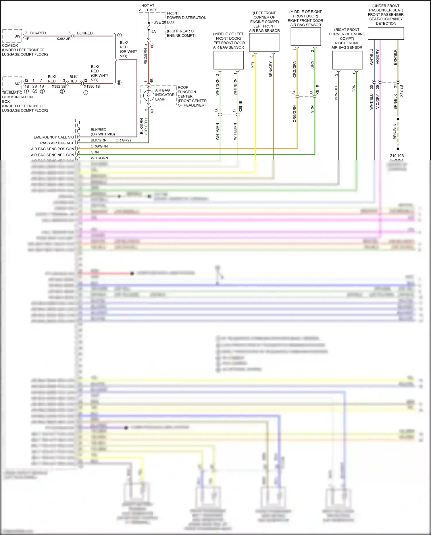 BMW 2 series F22/F23 facelift (2017-2021) computer data lines system wiring diagram  (47 of 82)