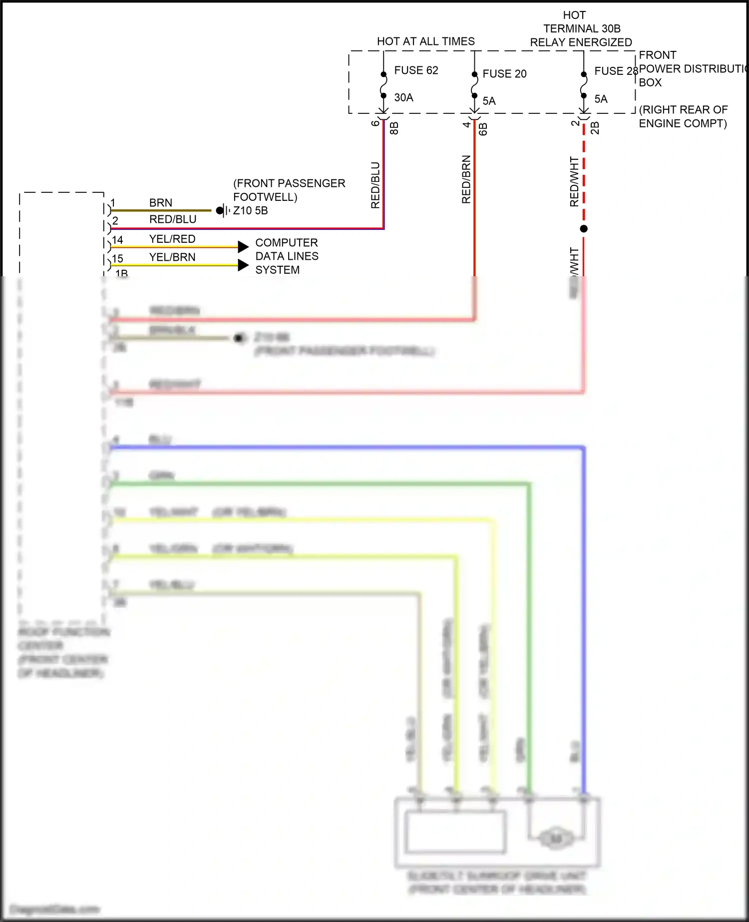 BMW 2 series F22/F23 facelift (2017-2021) computer data lines system wiring diagram  (18 of 82)