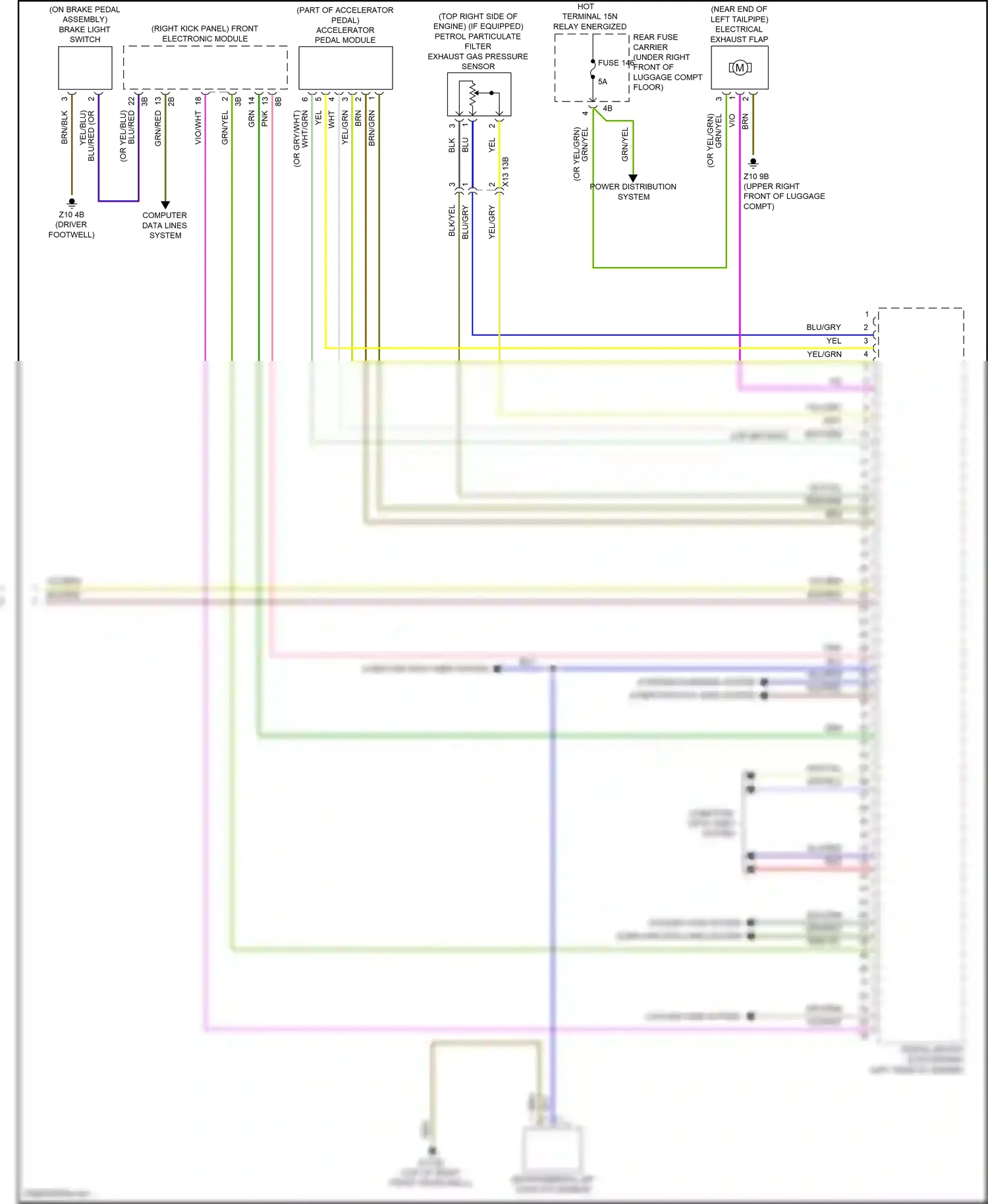 BMW 2 series F22/F23 facelift (2017-2021) computer data lines system wiring diagram  (80 of 82)
