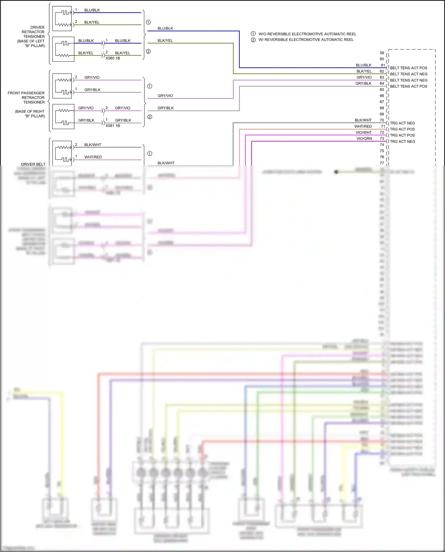 BMW 2 series F22/F23 facelift (2017-2021) computer data lines system wiring diagram  (50 of 82)