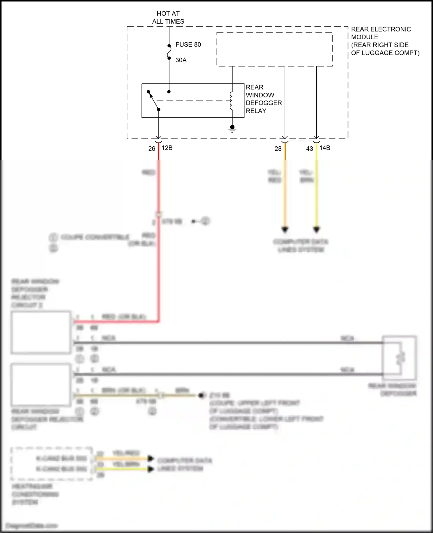 BMW 2 series F22/F23 facelift (2017-2021) computer data lines system wiring diagram  (30 of 82)