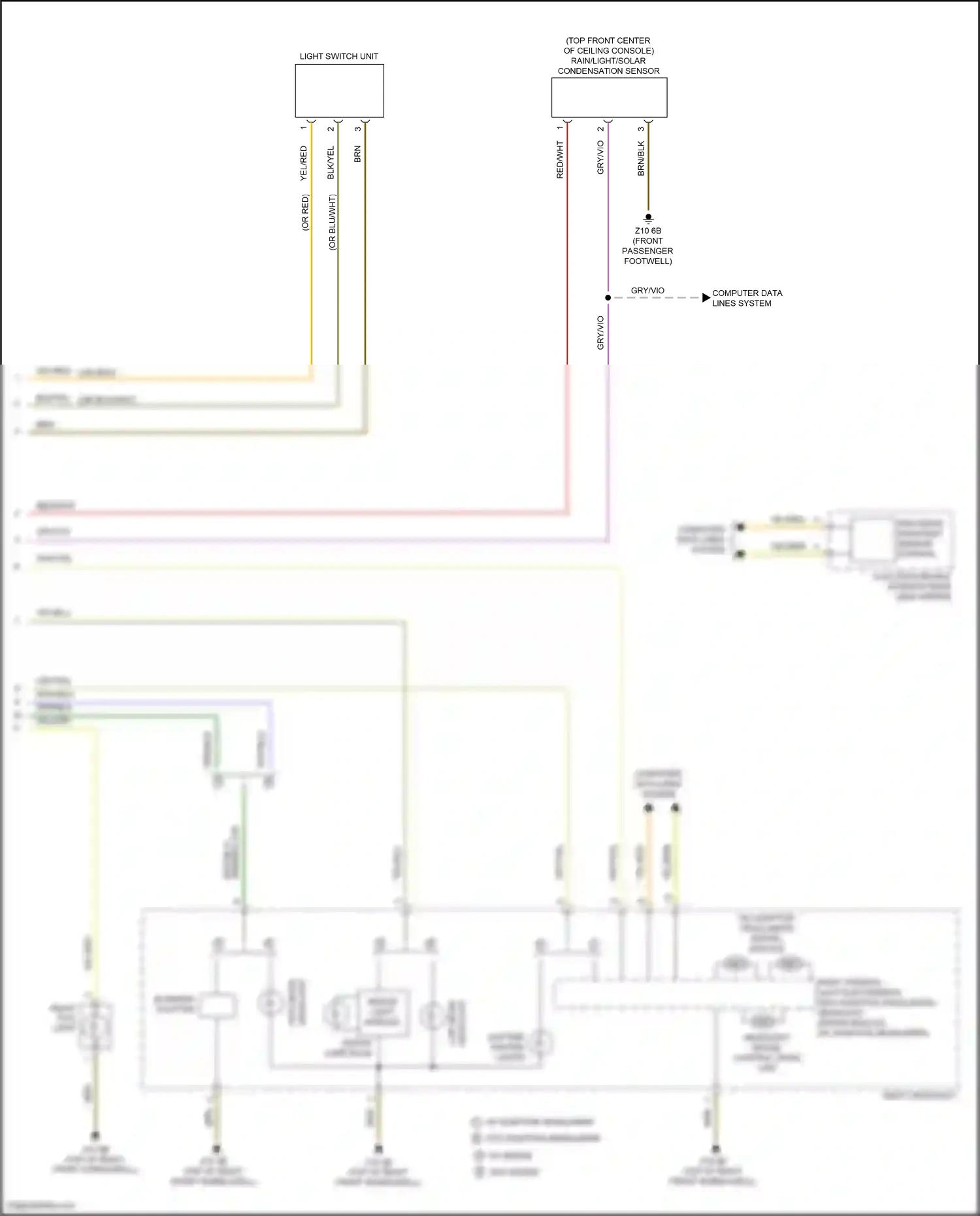 BMW 2 series F22/F23 facelift (2017-2021) computer data lines system wiring diagram  (44 of 82)