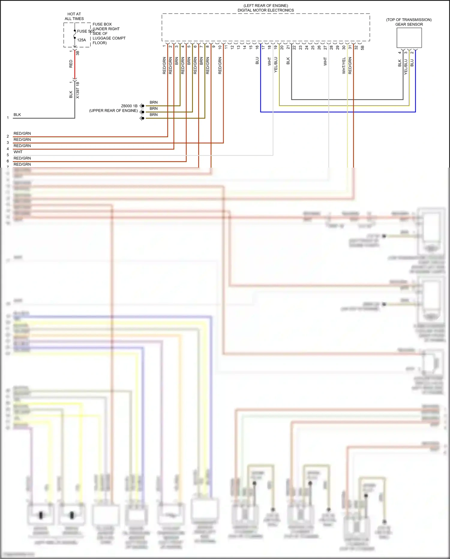 BMW 2 series F22/F23 facelift (2017-2021) coolant temperature sensor wiring diagram  (3 of 3)