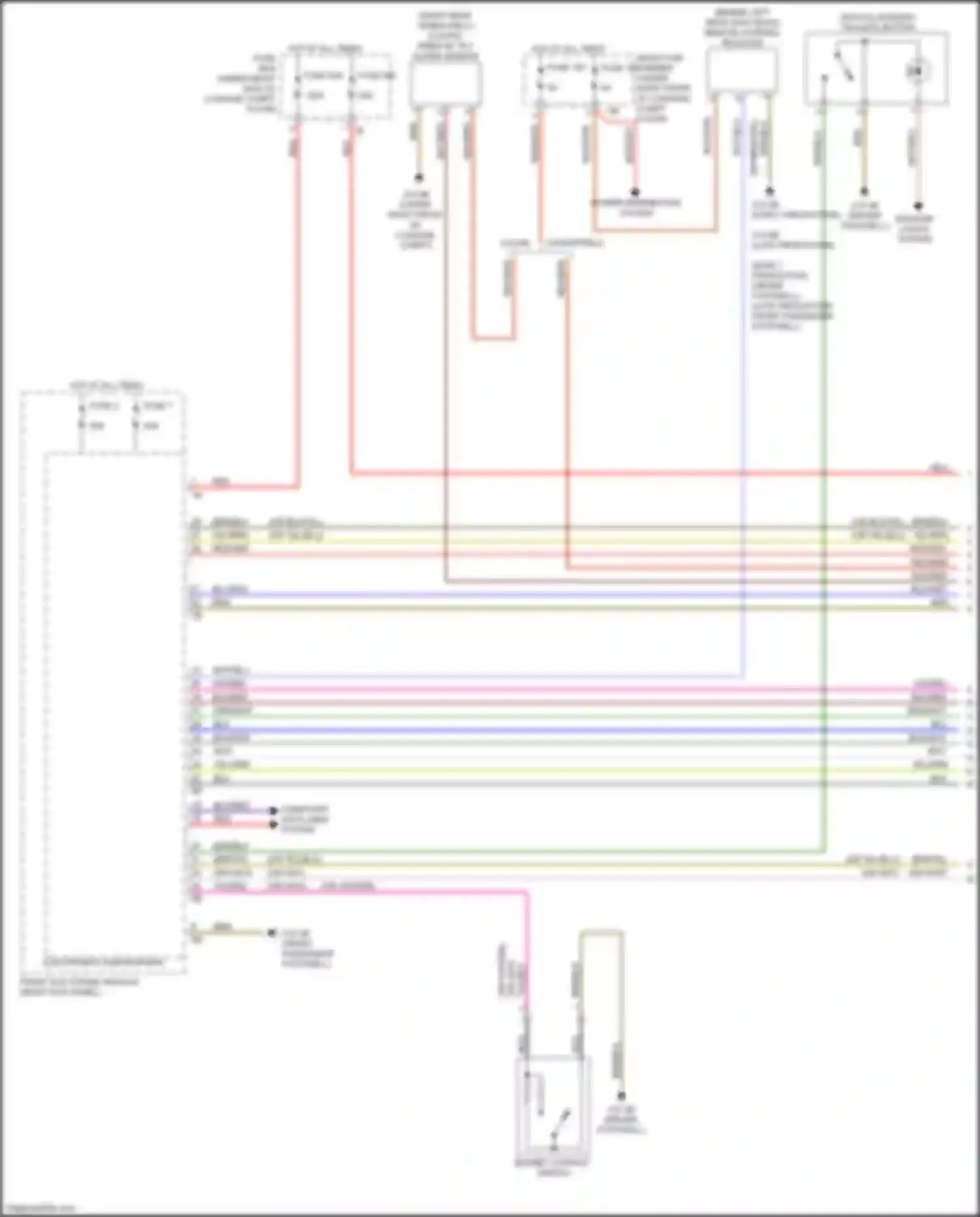 Wiring diagram computer data lines system for BMW 2 series F22/F23 facelift (2017-2021)