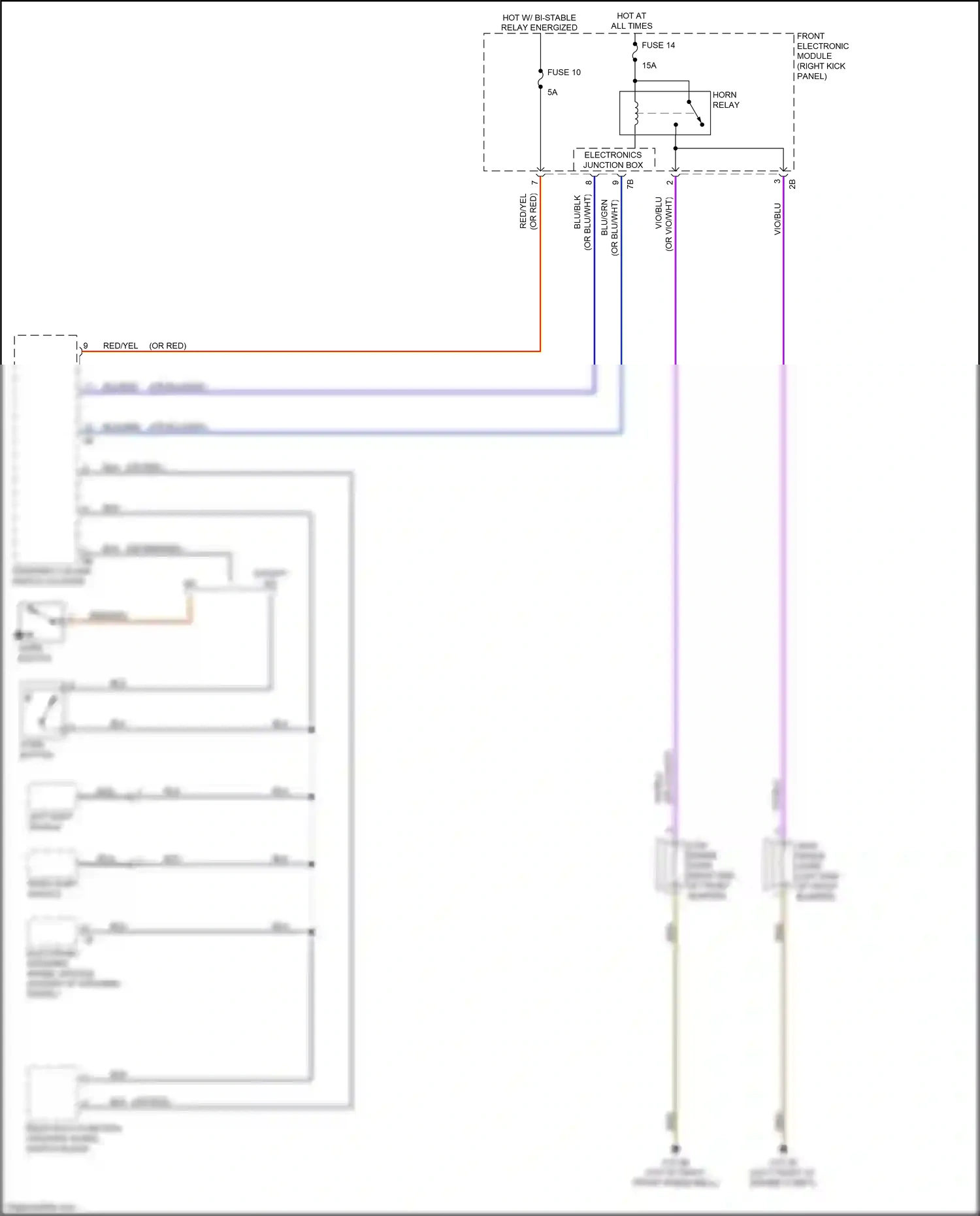 BMW 2 series F22/F23 facelift (2017-2021) electronics junction box wiring diagram  (2 of 3)