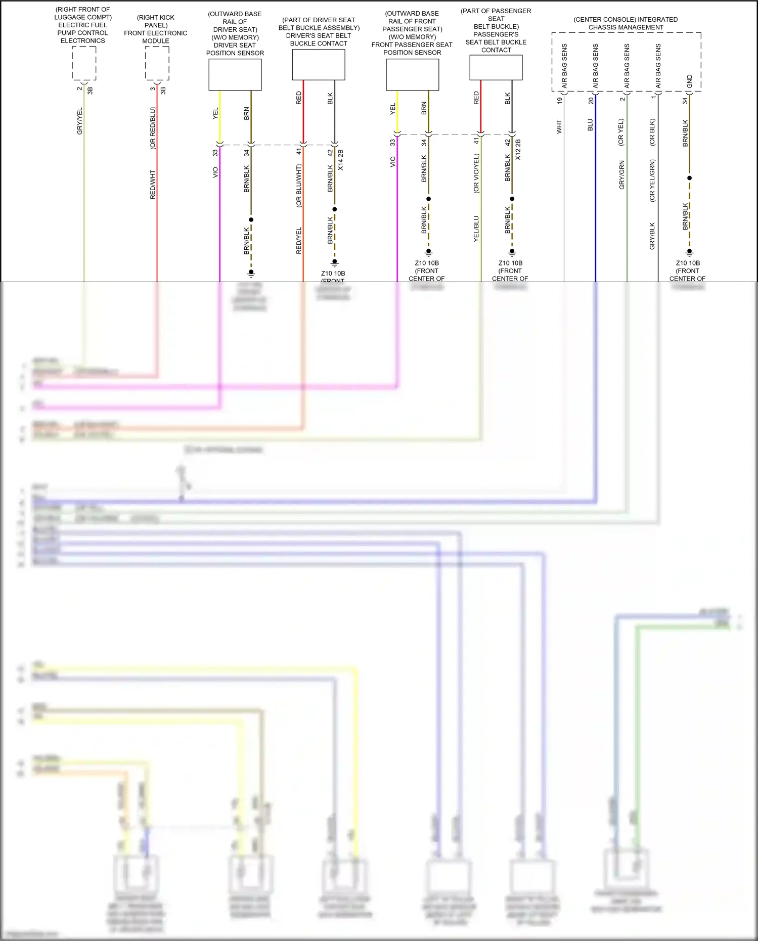 BMW 2 series F22/F23 facelift (2017-2021) front electronic module wiring diagram  (40 of 48)
