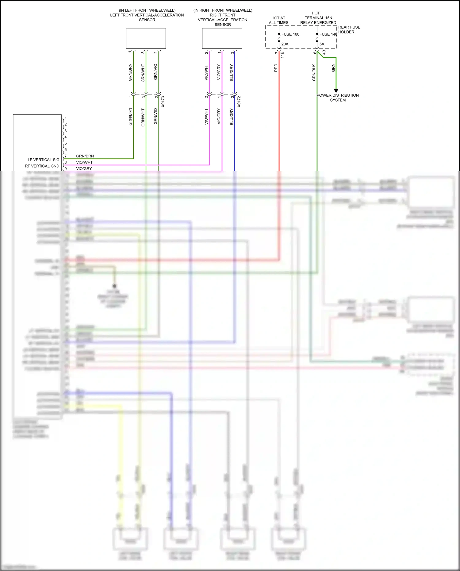 BMW 2 series F22/F23 facelift (2017-2021) front electronic module wiring diagram  (5 of 48)
