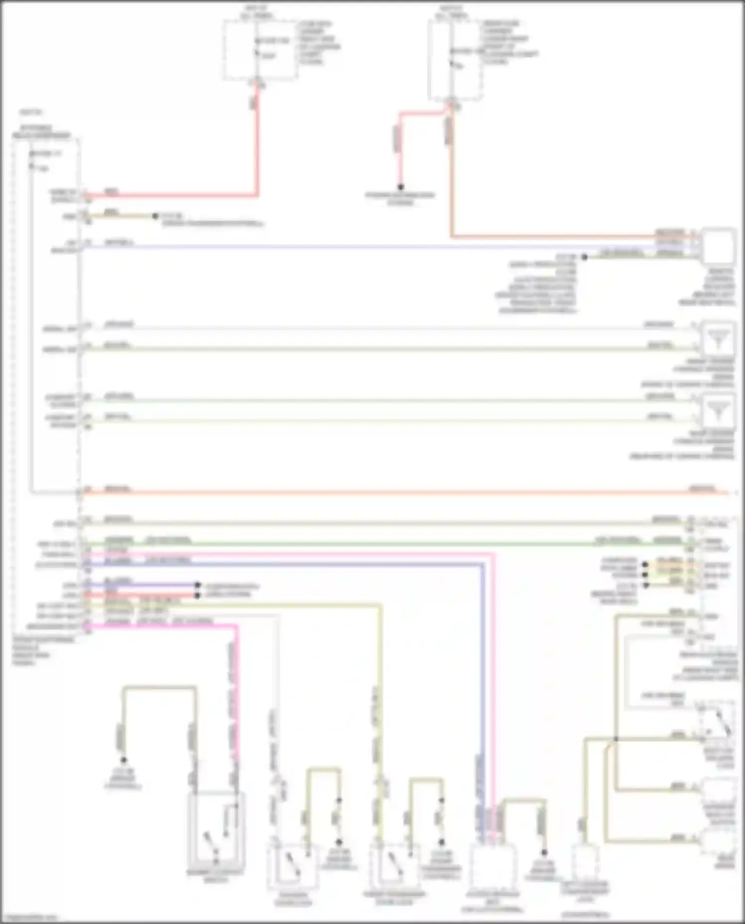 Wiring diagram reversing light for BMW 2 series F22/F23 facelift (2017-2021)