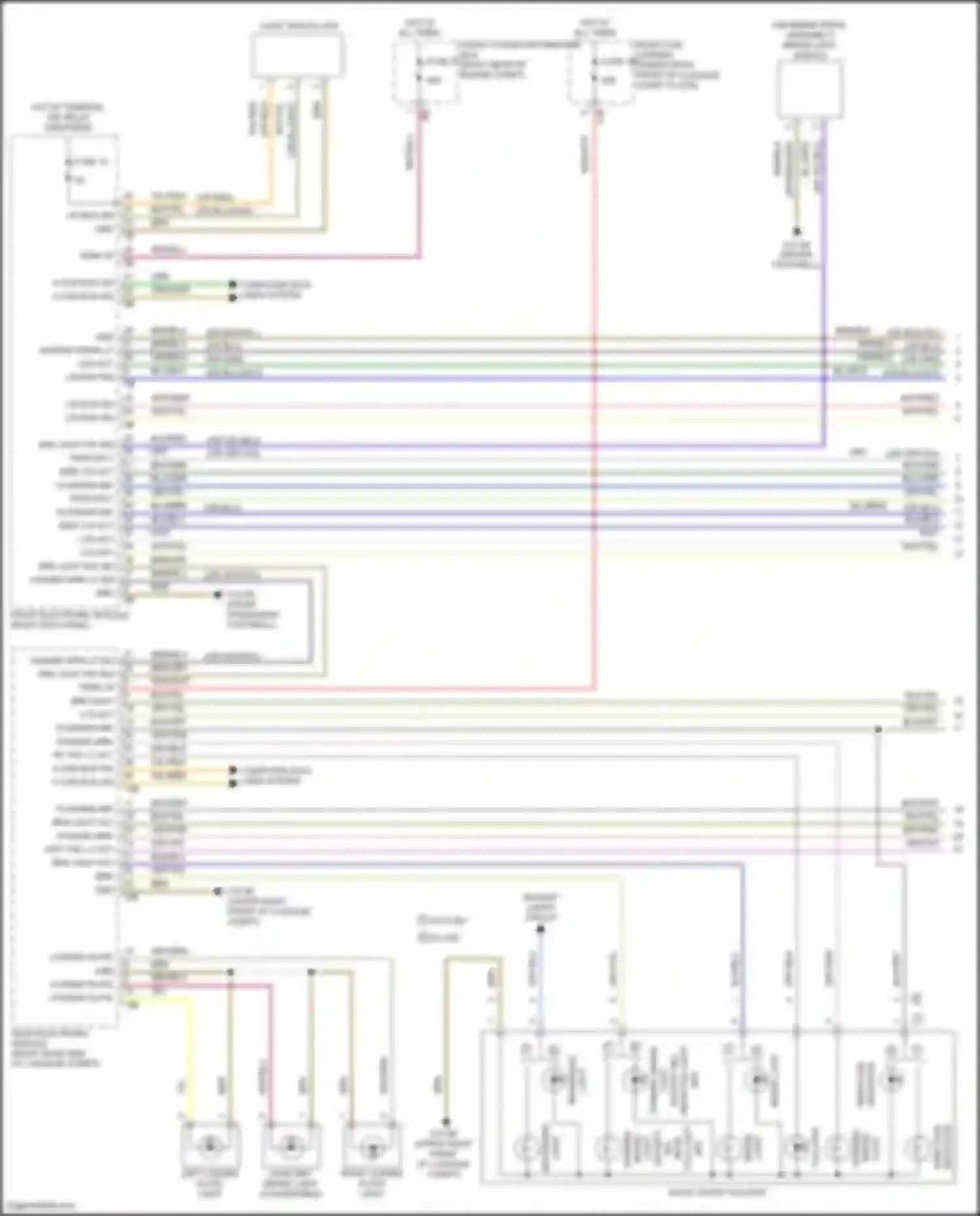 Wiring diagram hazard wrn lt sig for BMW 2 series F22/F23 facelift (2017-2021)