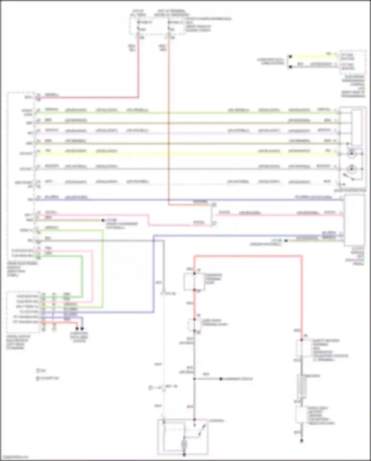 Wiring diagram computer data lines system for BMW 2 series F22/F23 facelift (2017-2021)