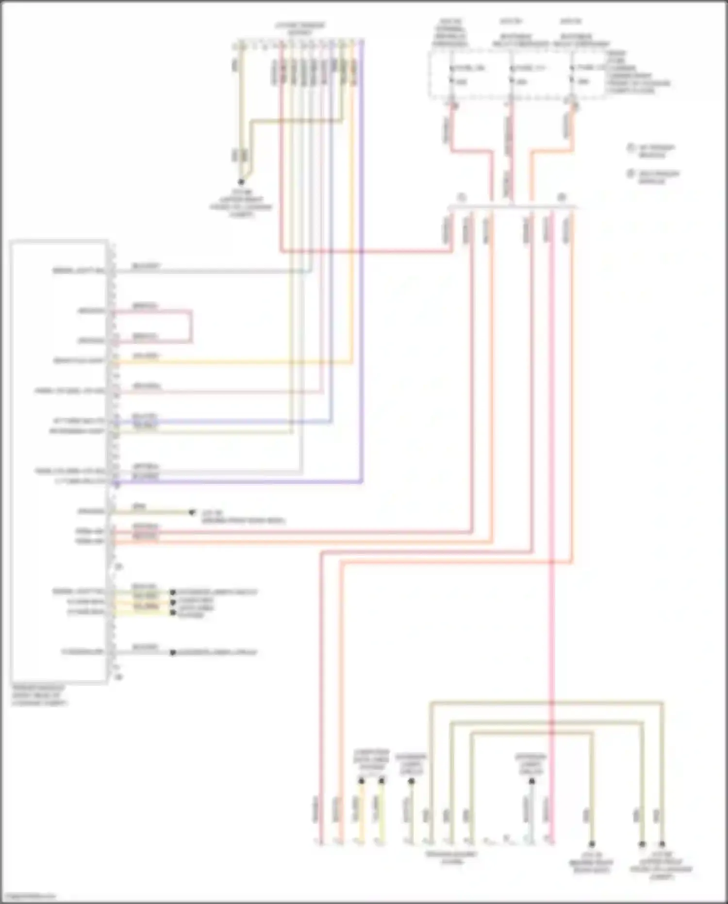 Wiring diagram computer data lines system for BMW 2 series F22/F23 facelift (2017-2021)