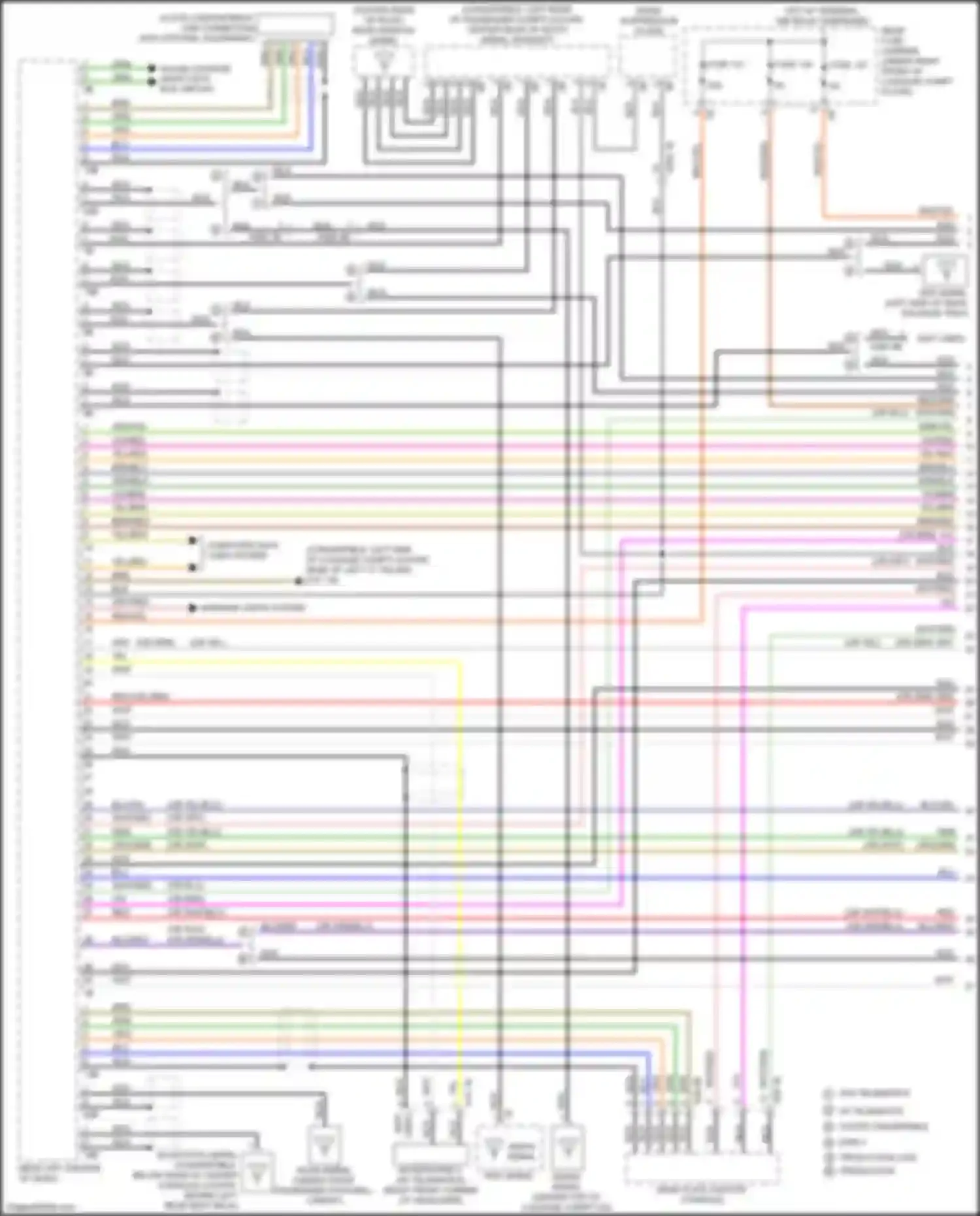 Wiring diagram most data bus circuit for BMW 2 series F22/F23 facelift (2017-2021)