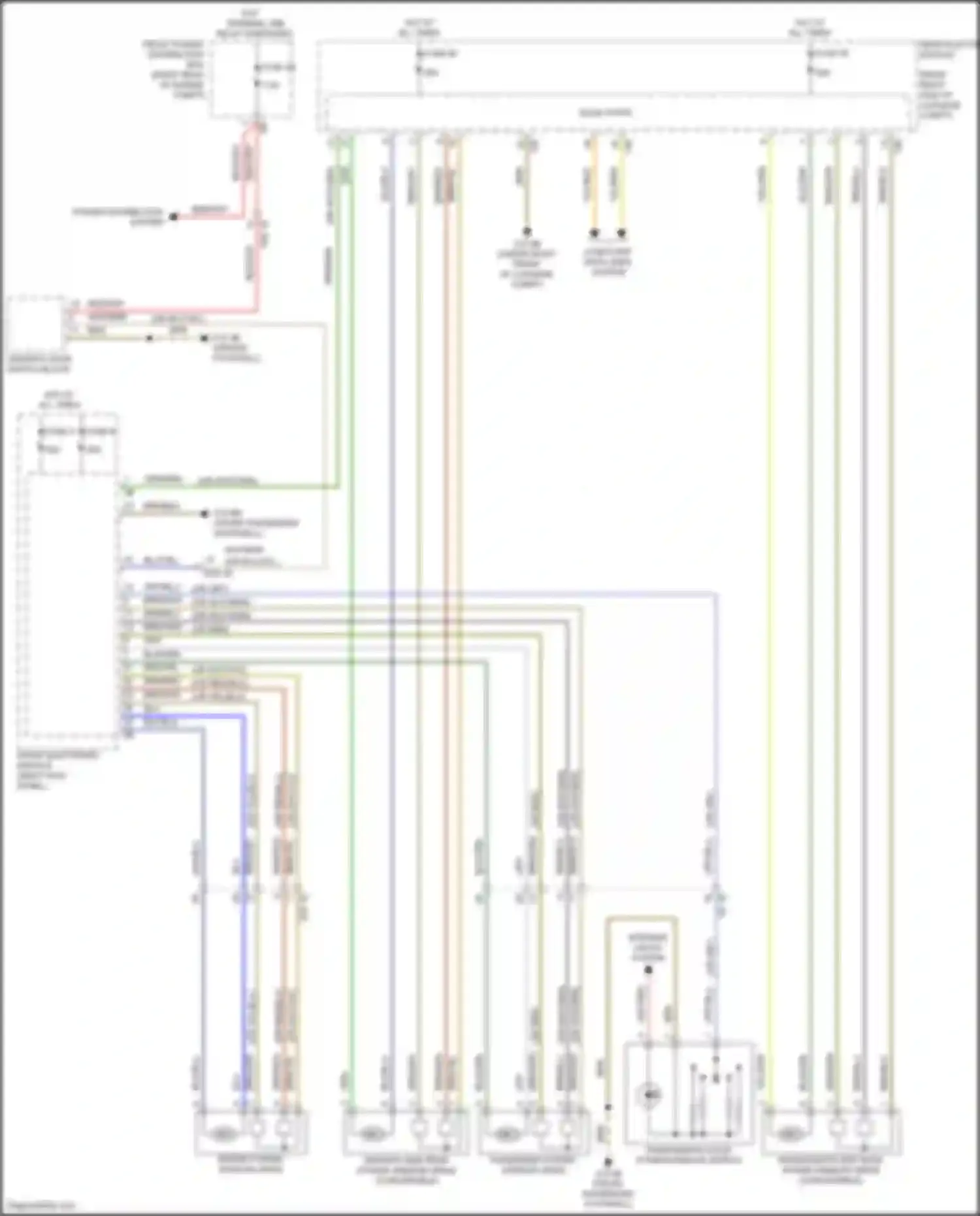 Wiring diagram computer data lines system for BMW 2 series F22/F23 facelift (2017-2021)