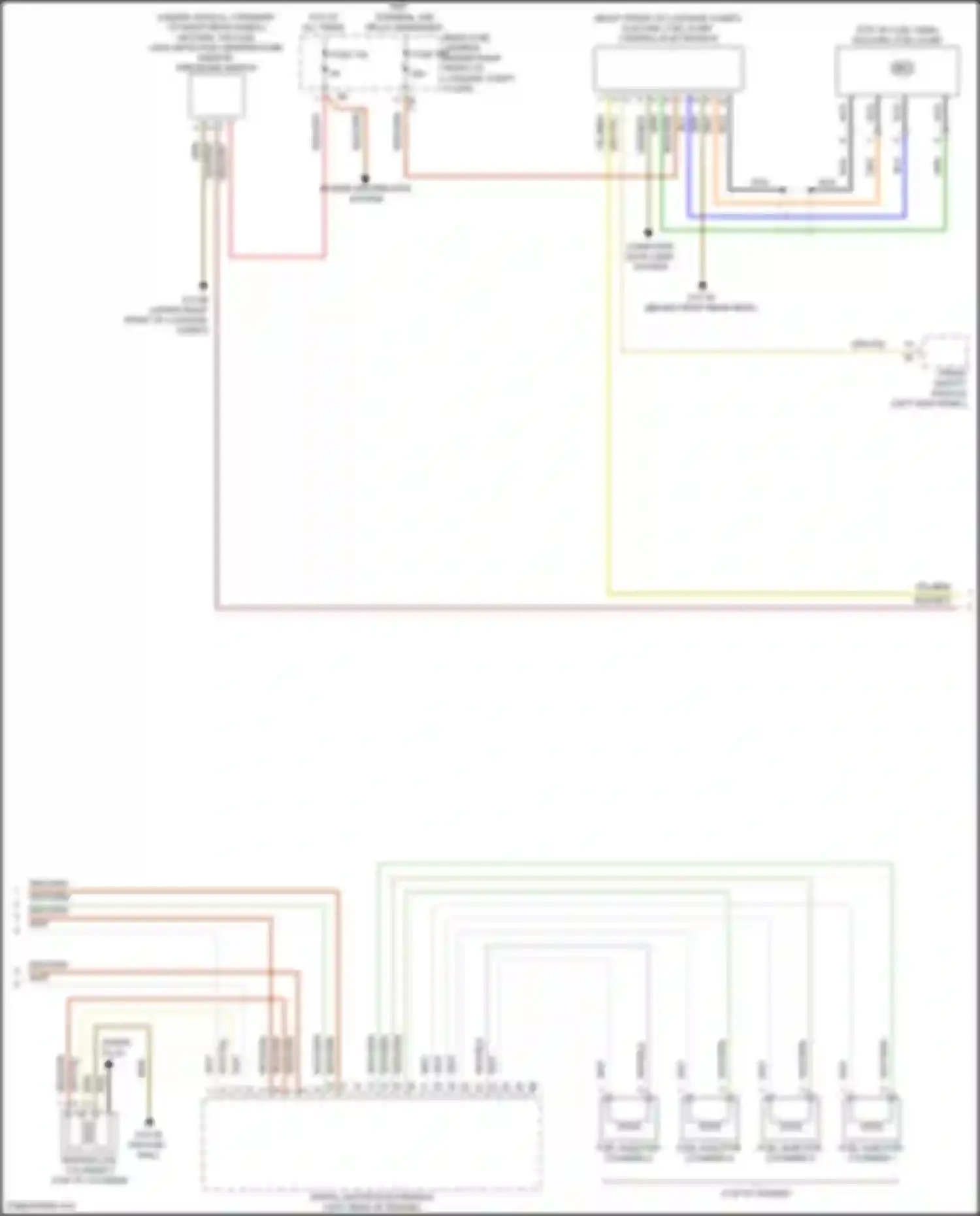 Wiring diagram top of engine) for BMW 2 series F22/F23 facelift (2017-2021)