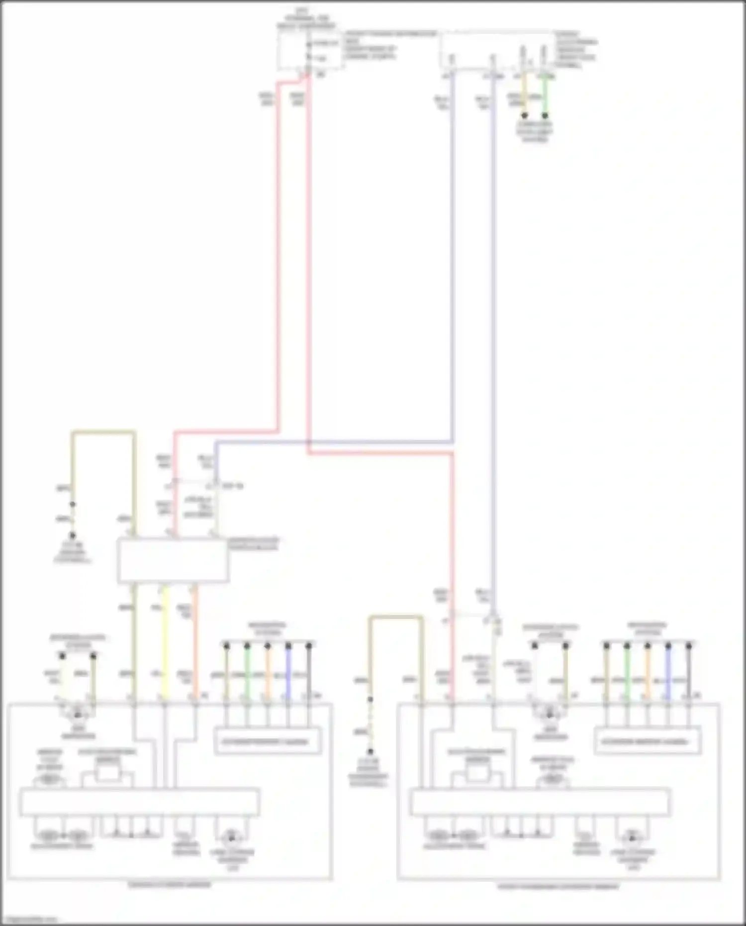 Wiring diagram lane change warning led for BMW 2 series F22/F23 facelift (2017-2021)