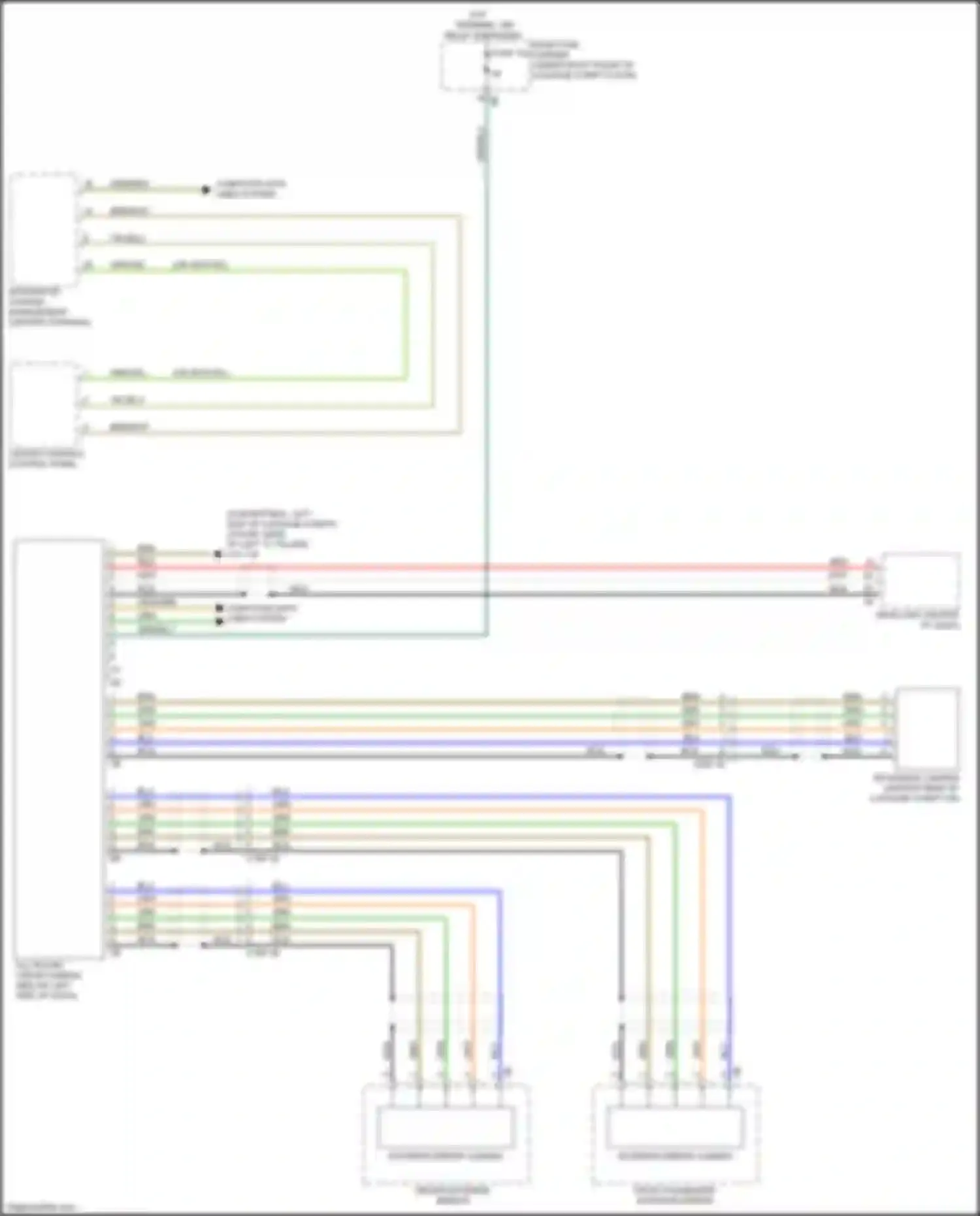 Wiring diagram reversing camera for BMW 2 series F22/F23 facelift (2017-2021)
