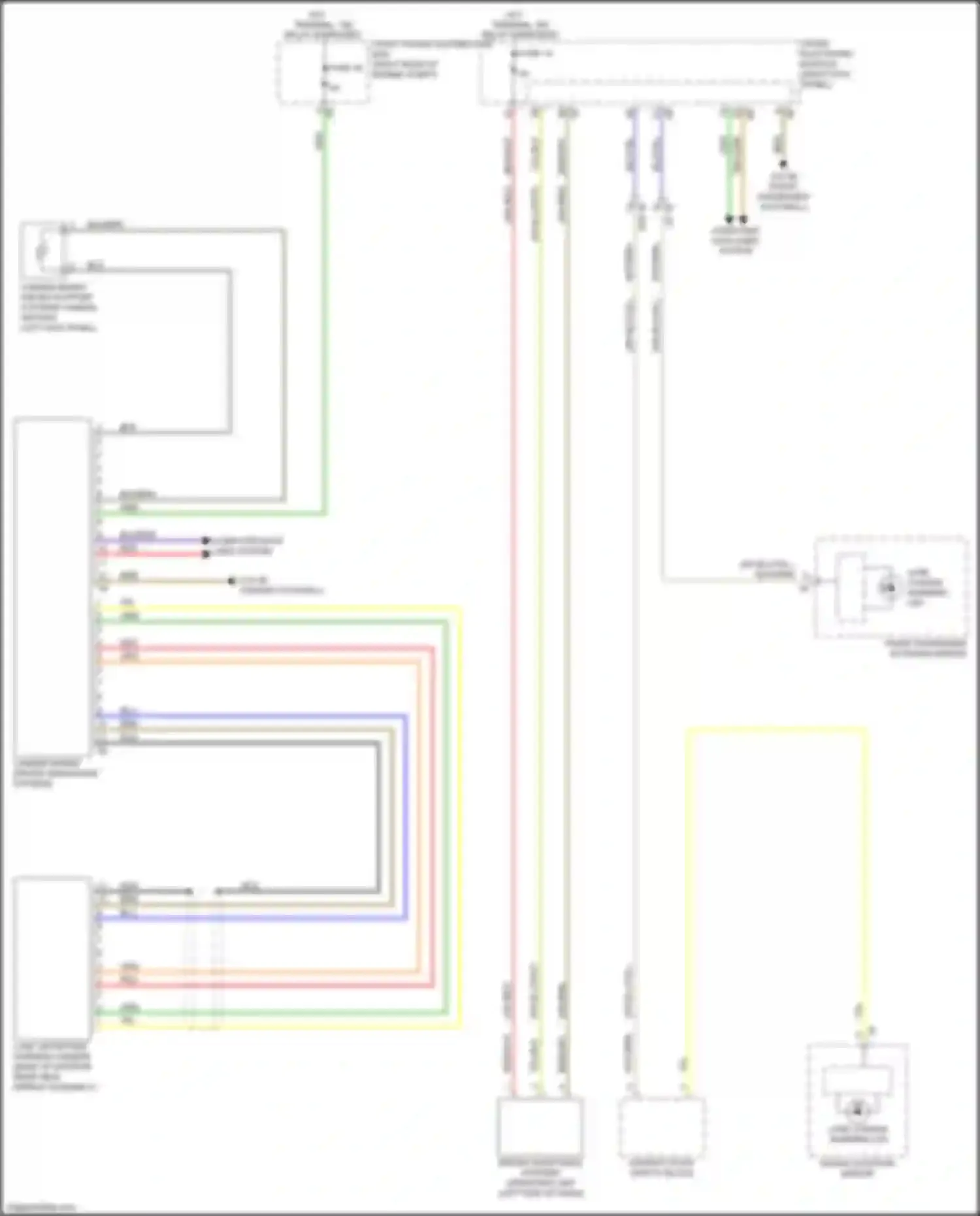 Wiring diagram camera-based driver support systems camera heating for BMW 2 series F22/F23 facelift (2017-2021)