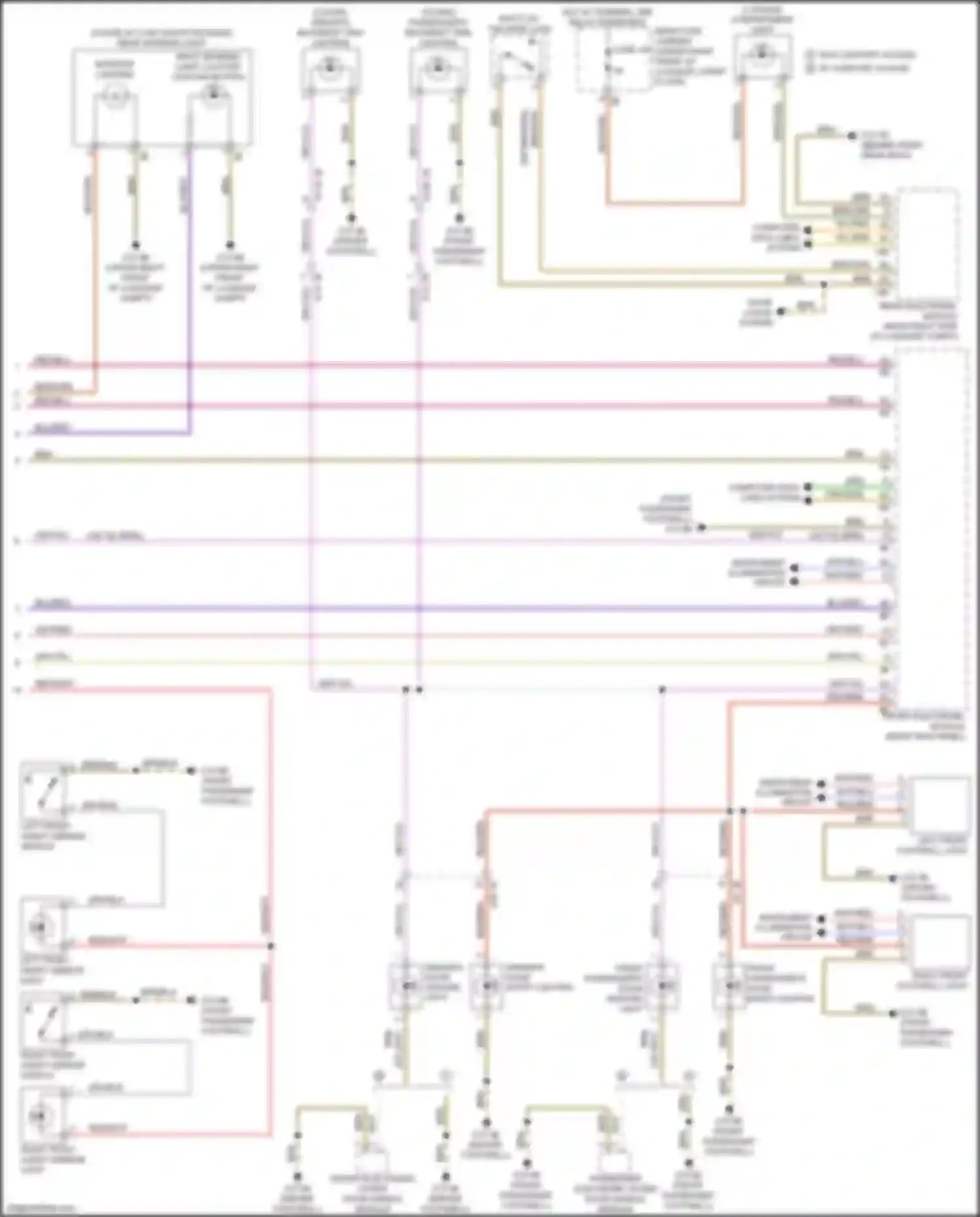 Wiring diagram instrument illumination circuit for BMW 2 series F22/F23 facelift (2017-2021) (2 of 2)