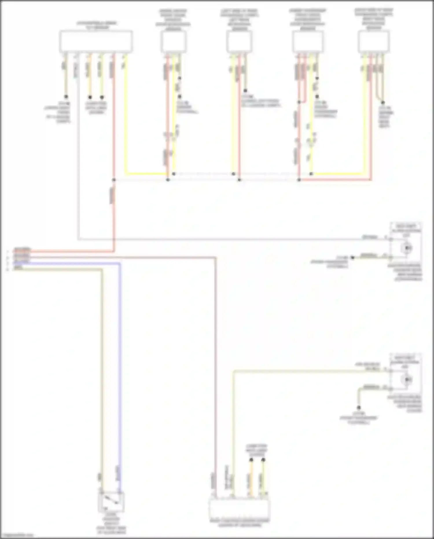 Wiring diagram passenger's door microwave sensor for BMW 2 series F22/F23 facelift (2017-2021) (1 of 4)