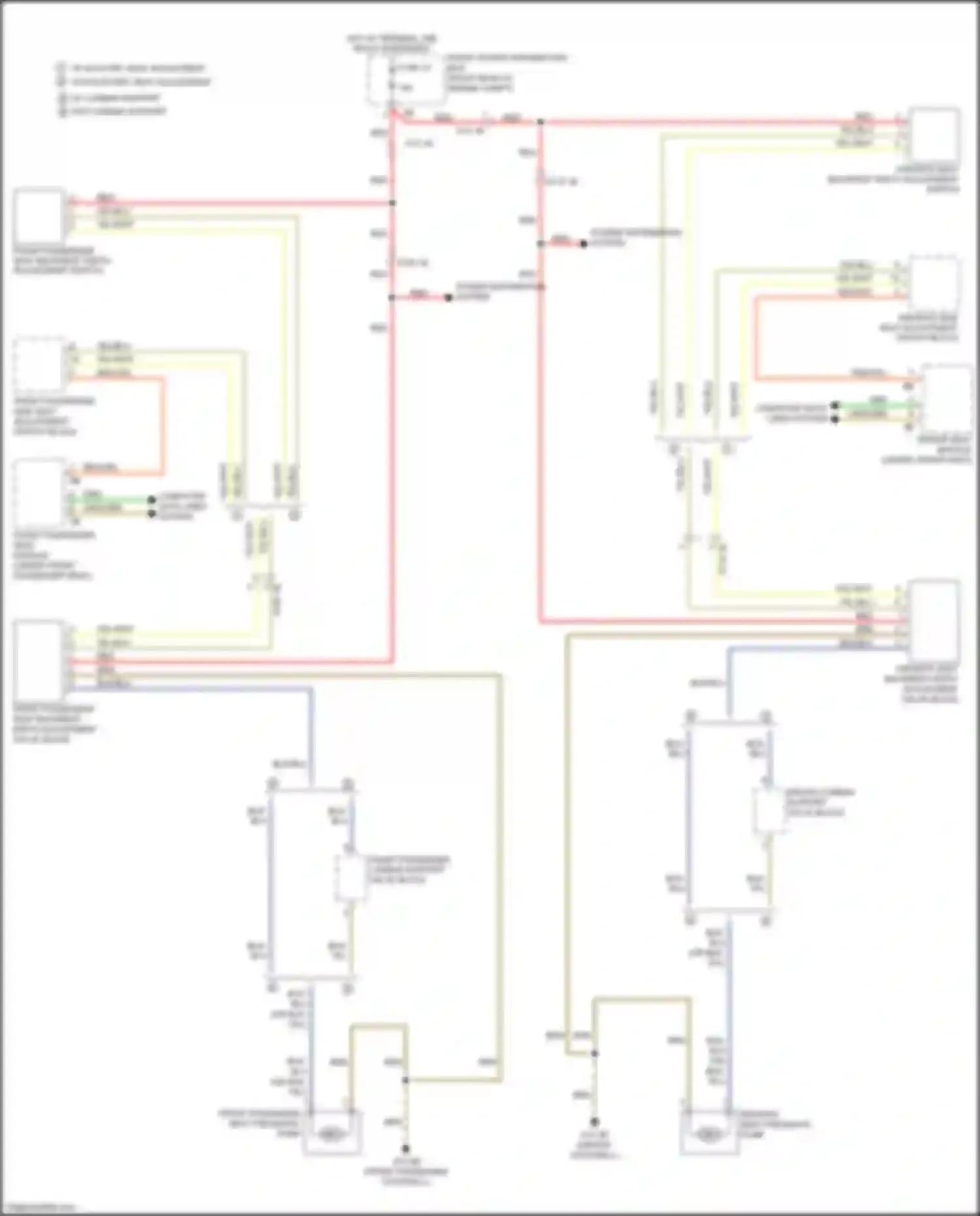 Wiring diagram power distribution system for BMW 2 series F22/F23 facelift (2017-2021) (22 of 24)