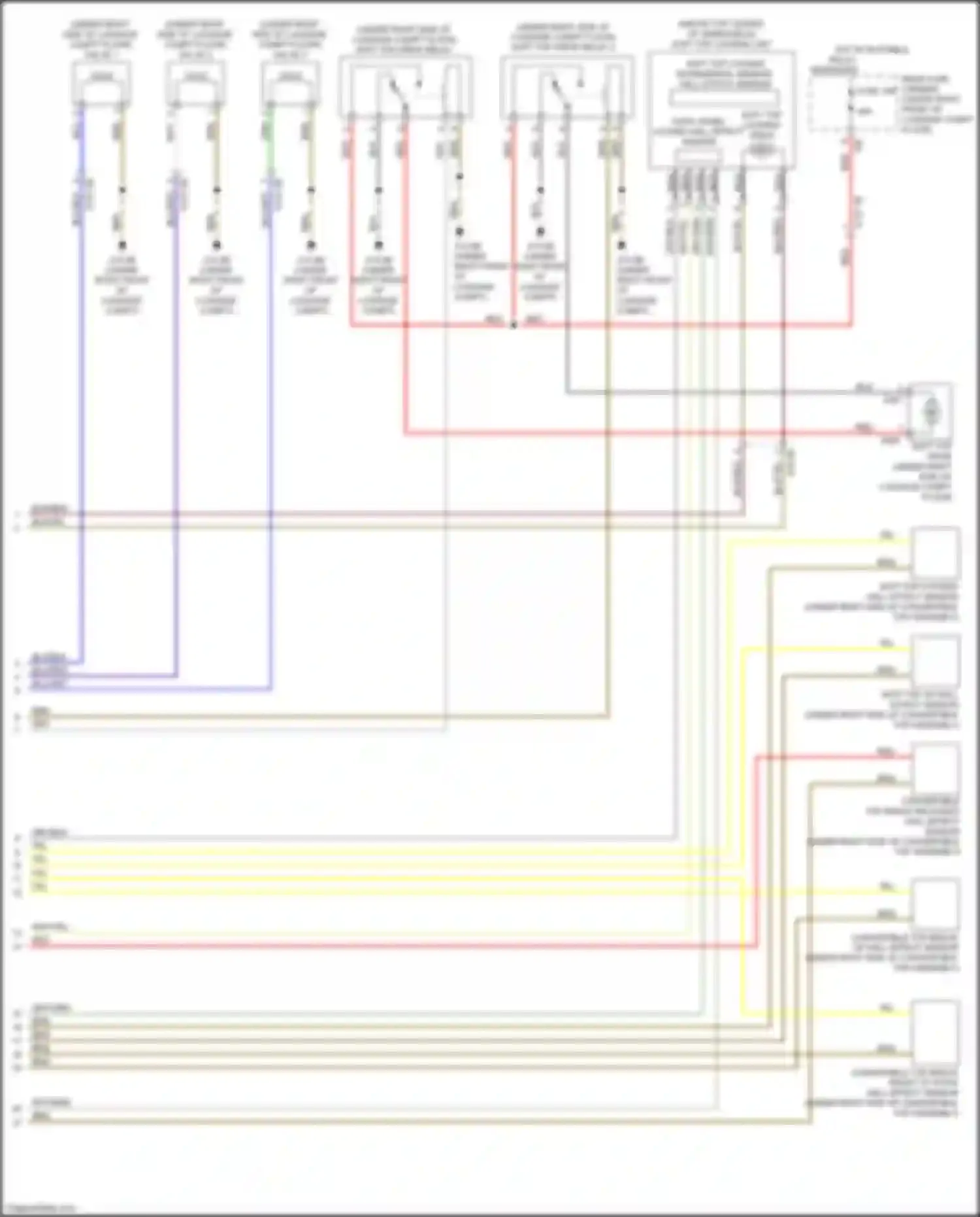 Wiring diagram rear fuse carrier for BMW 2 series F22/F23 facelift (2017-2021) (4 of 42)