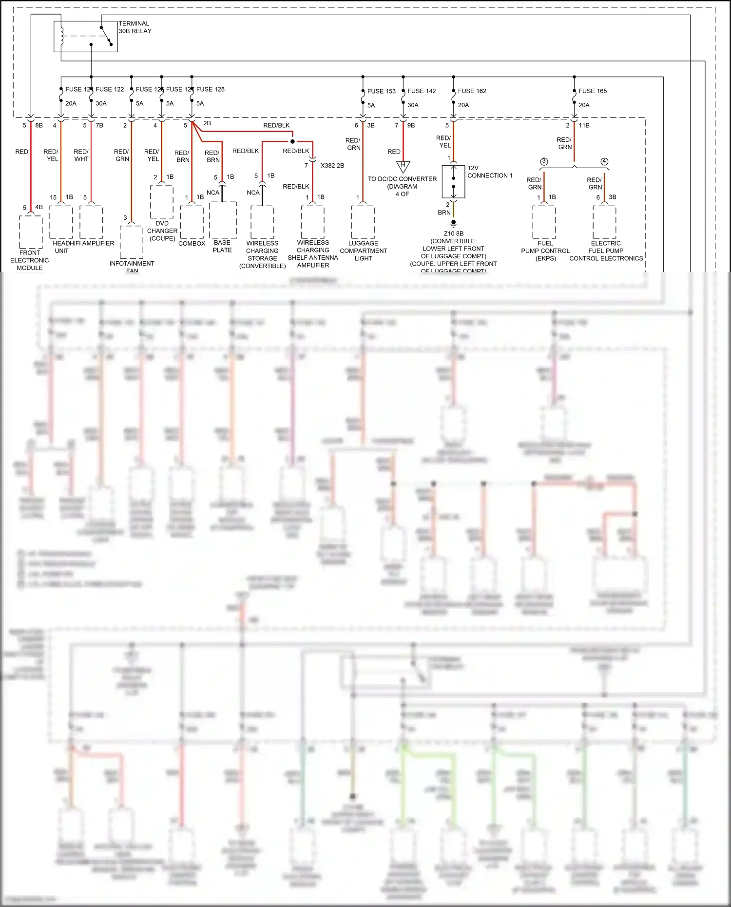 BMW 2 series F22/F23 facelift (2017-2021) remote control receiver wiring diagram  (5 of 7)
